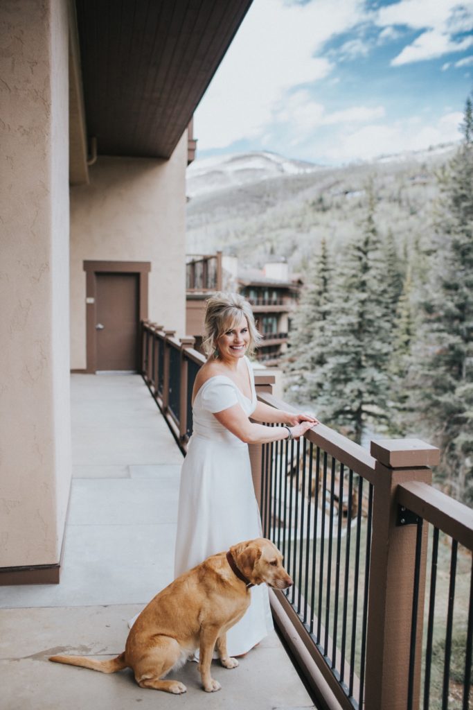 Bride and Dog 