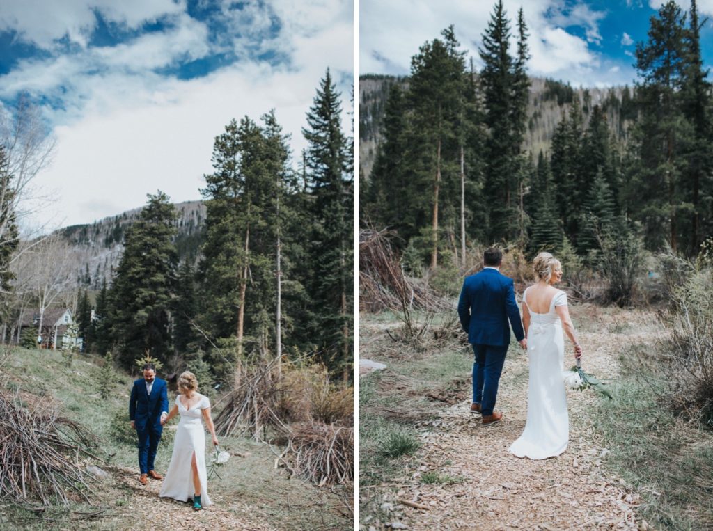 Bride and Groom in Vail