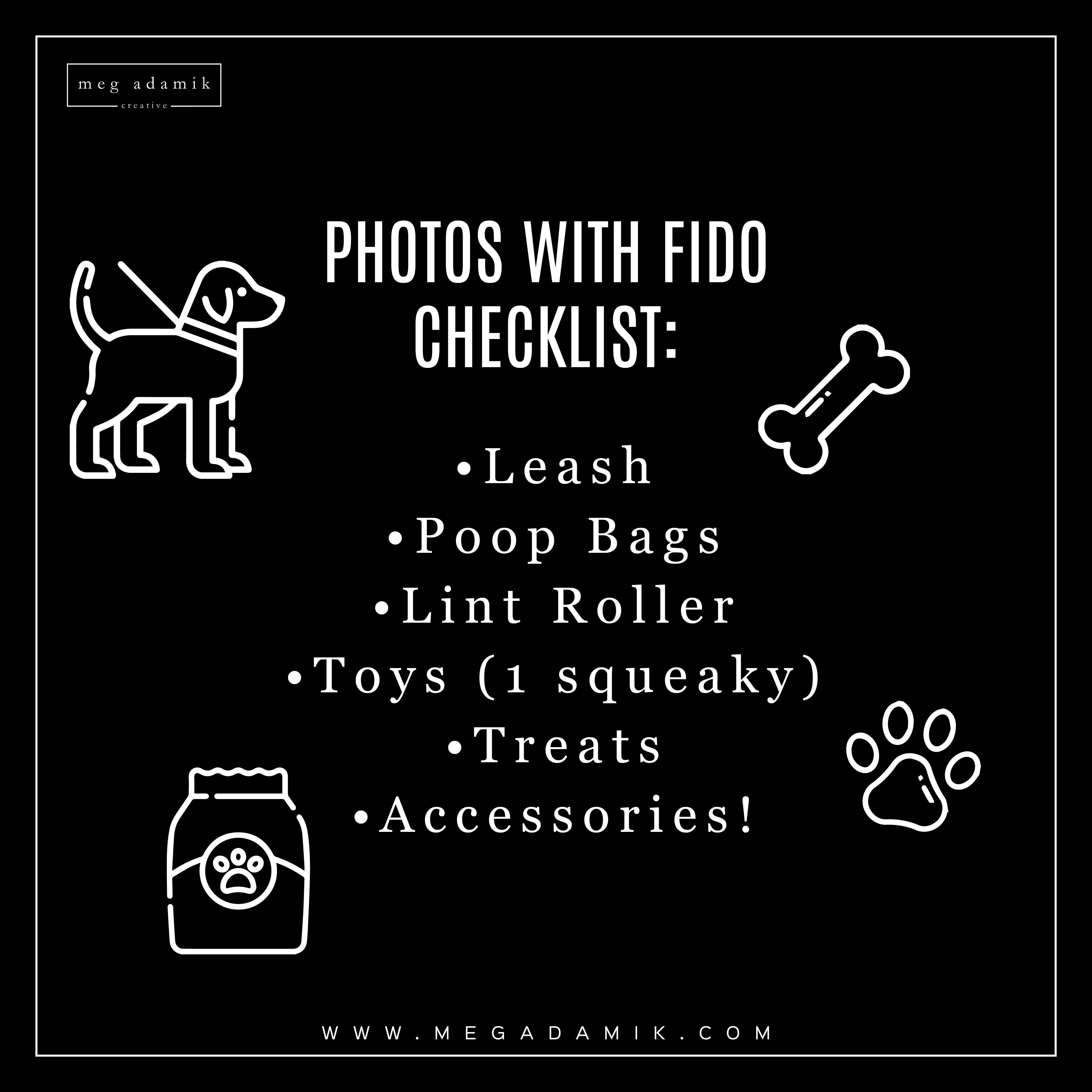 Photos with Dogs Checklist