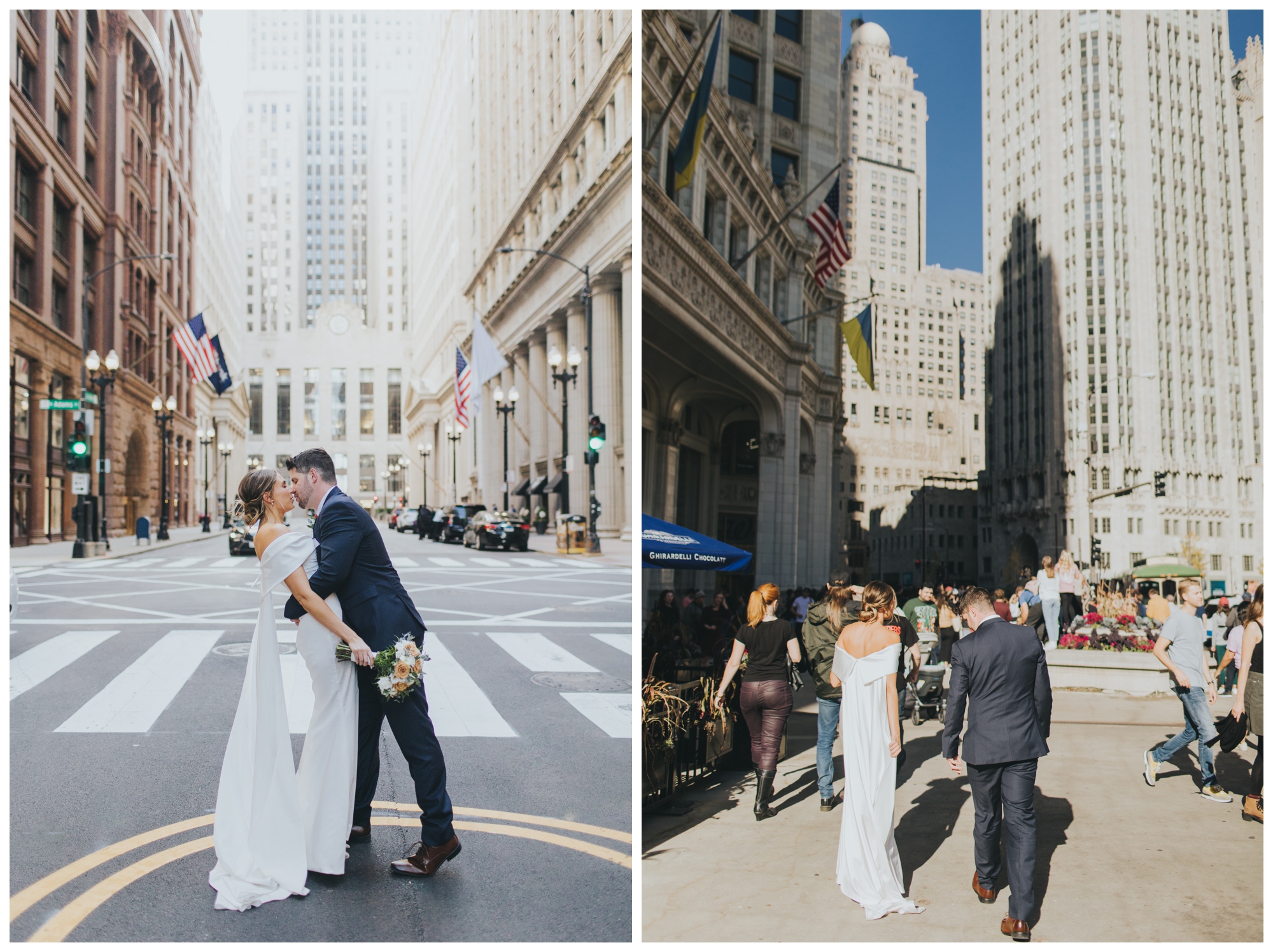 downtown Chicago wedding photos