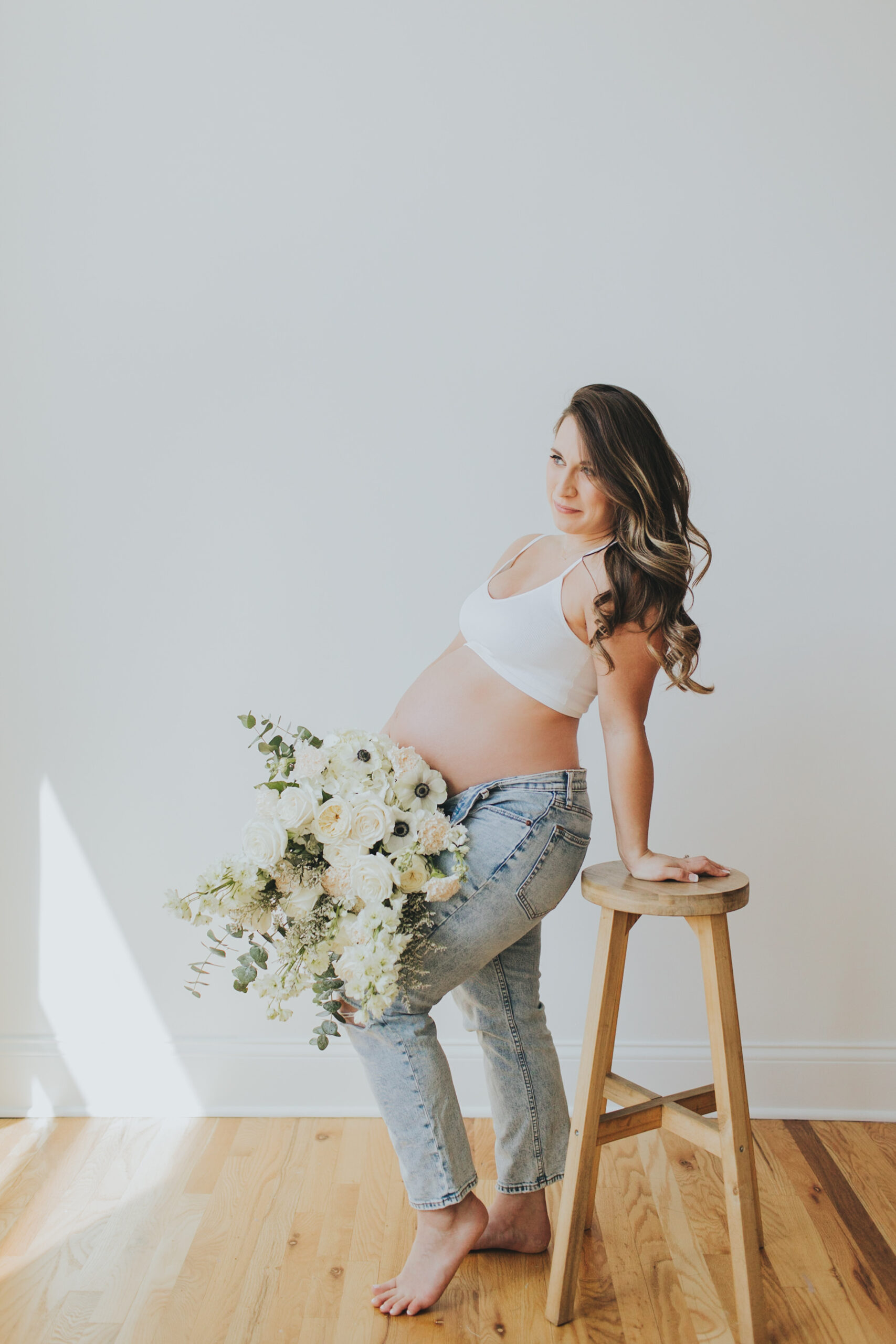Magdalena Studios  A Sweet Maternity Session At Our Ocean City Studio