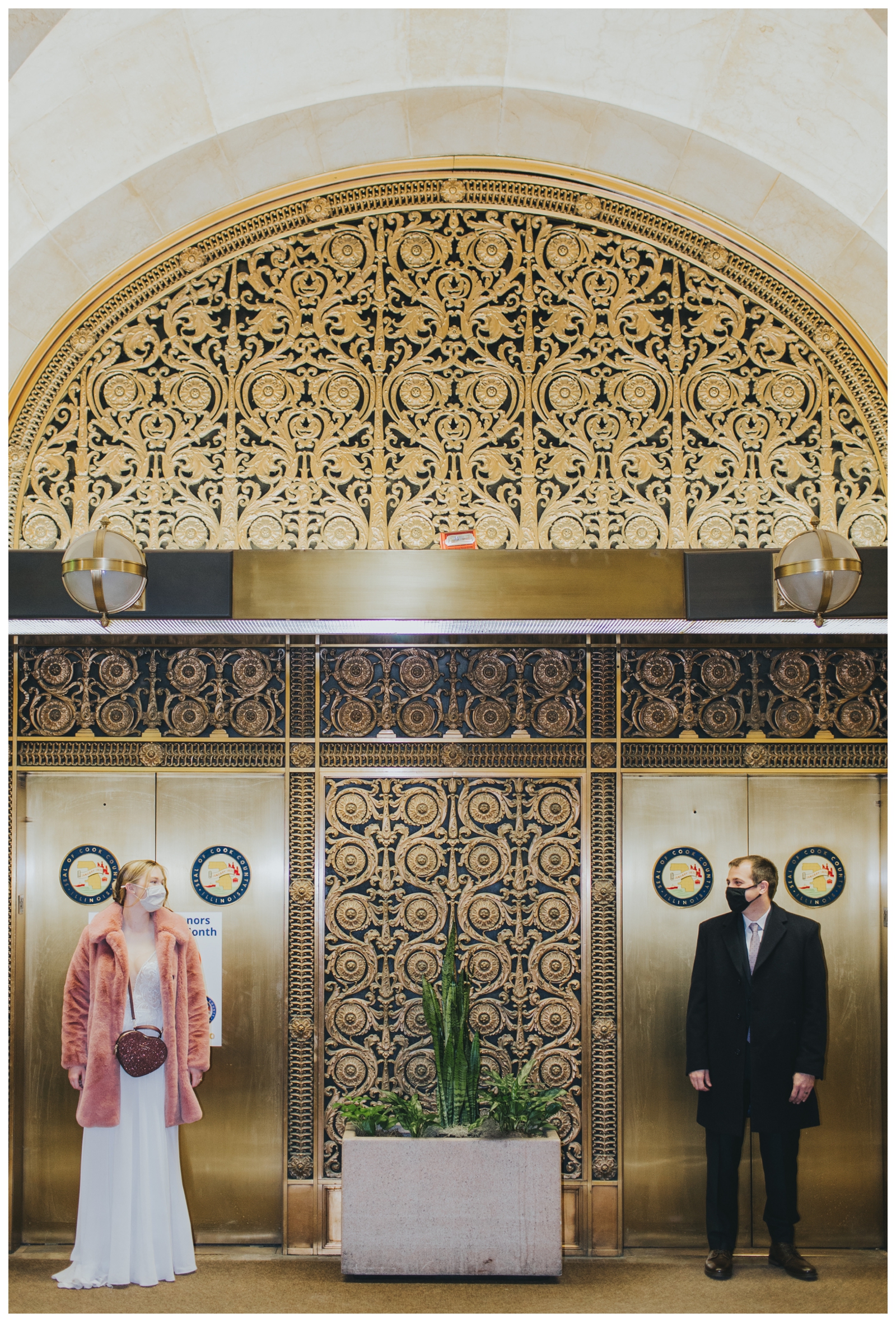 Chicago destination City Hall elopement