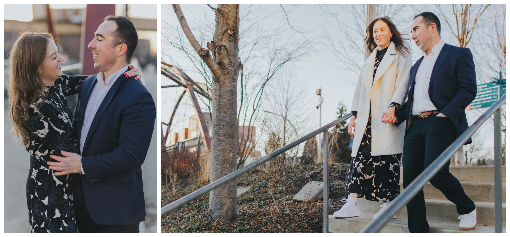 The 606 and Bucktown Chicago engagement photos