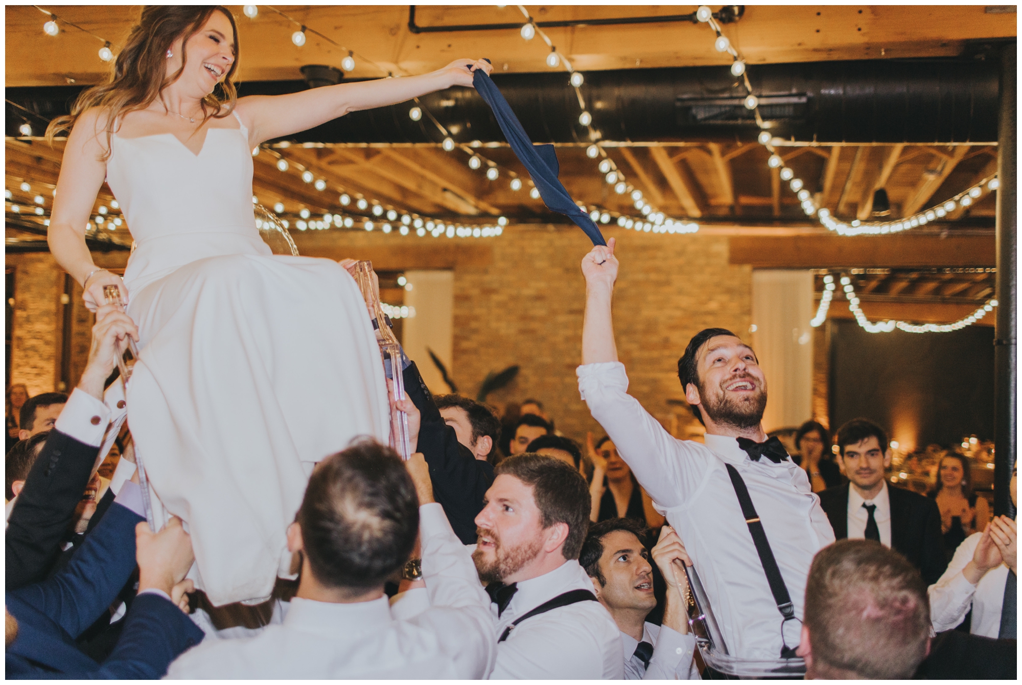 dancing the Hora at a wedding