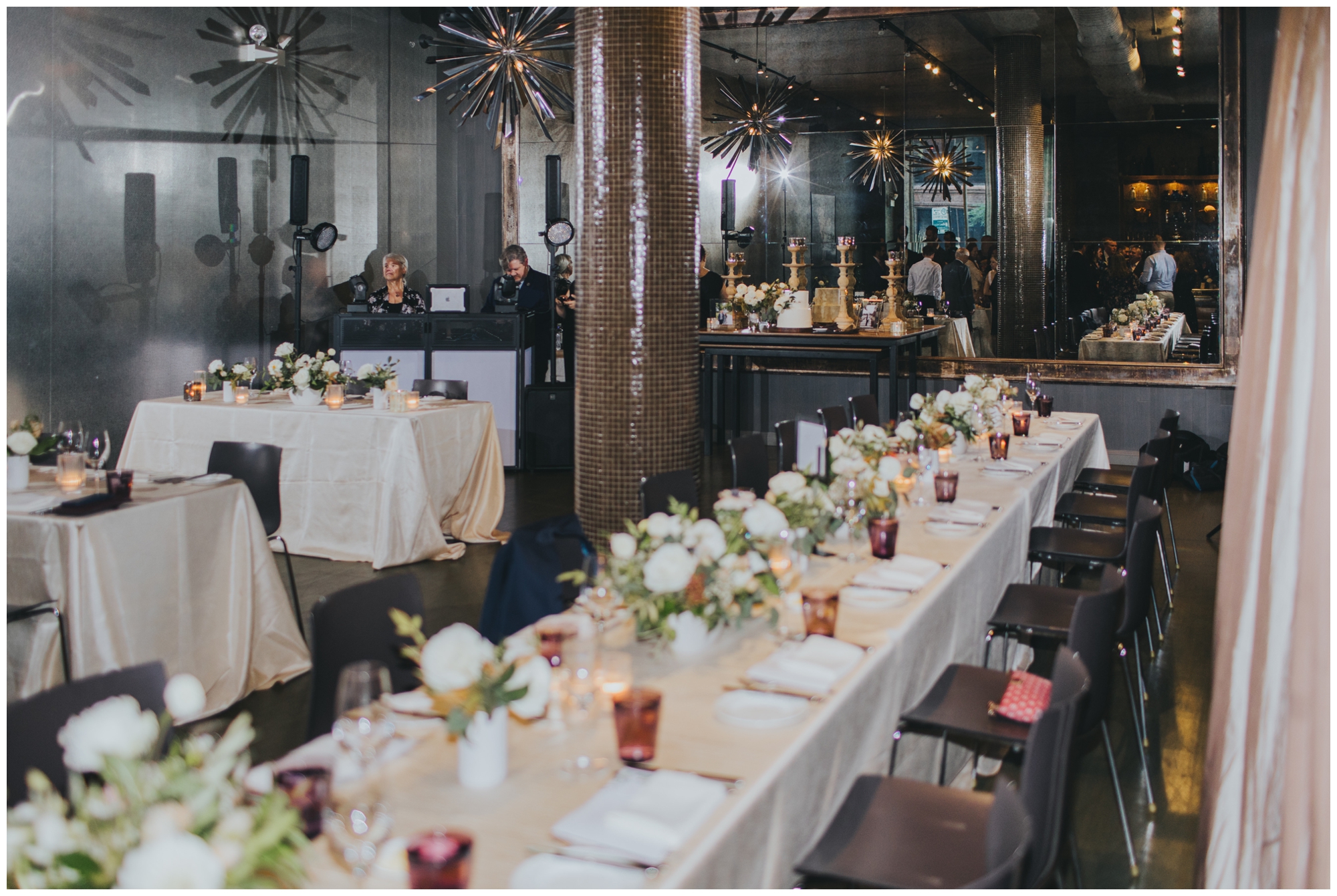 intimate wedding reception at Sepia Chicago
