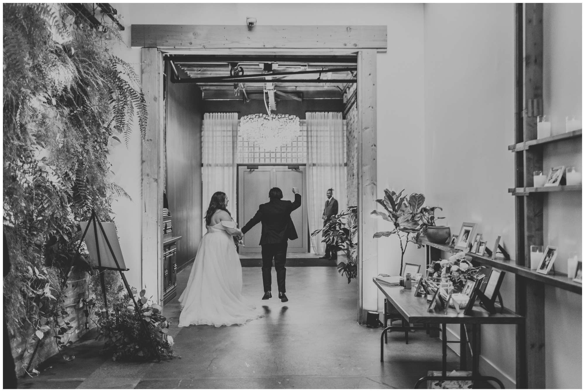 Wedding ceremony at The Arbory, Chicago wedding venue