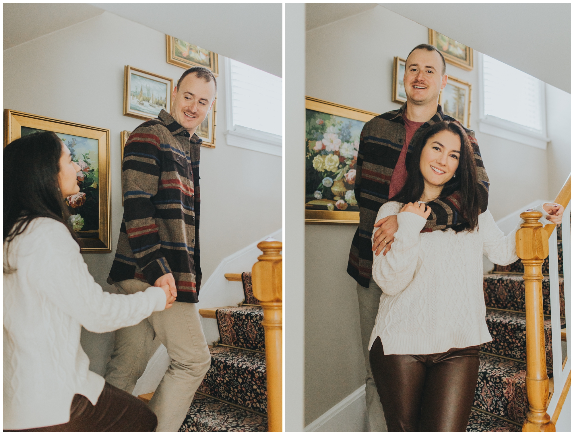 cozy Arlington Heights couple's lifestyle session