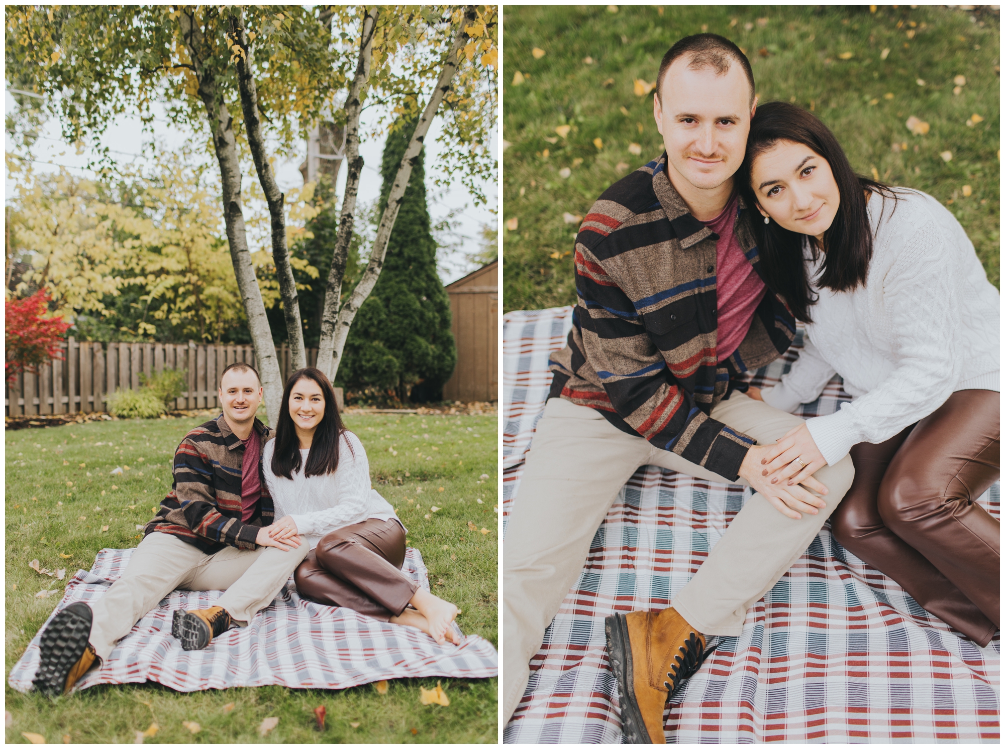 cozy Arlington Heights couple's lifestyle session