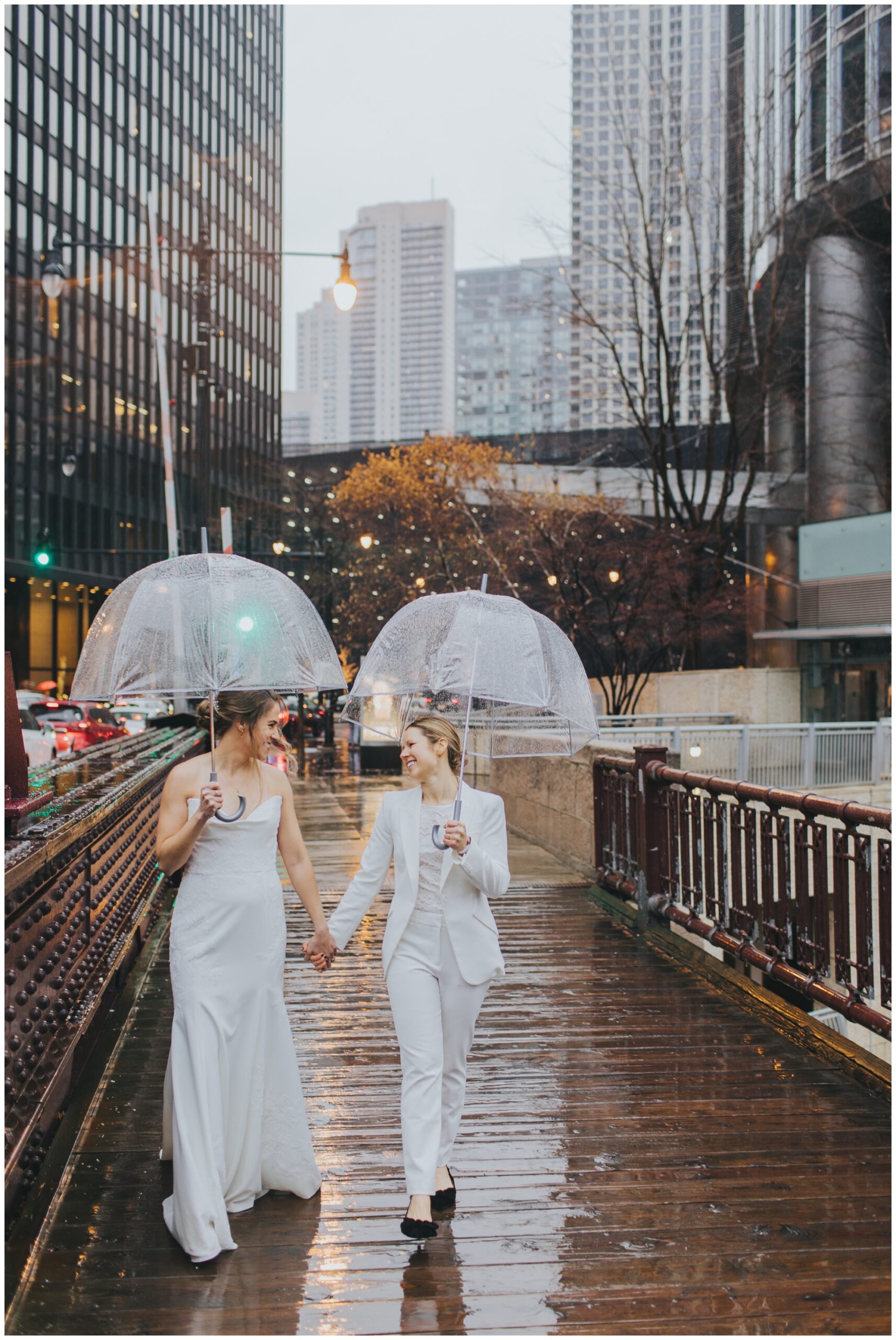 rainy day wedding; eloping in the rain; photos by Meg Adamik Creative