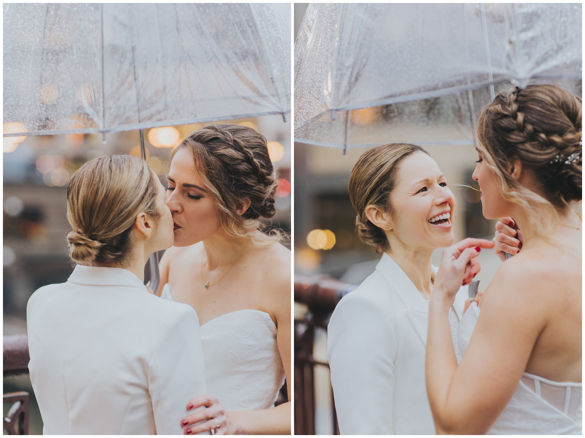 rainy day wedding; eloping in the rain; photos by Meg Adamik Creative