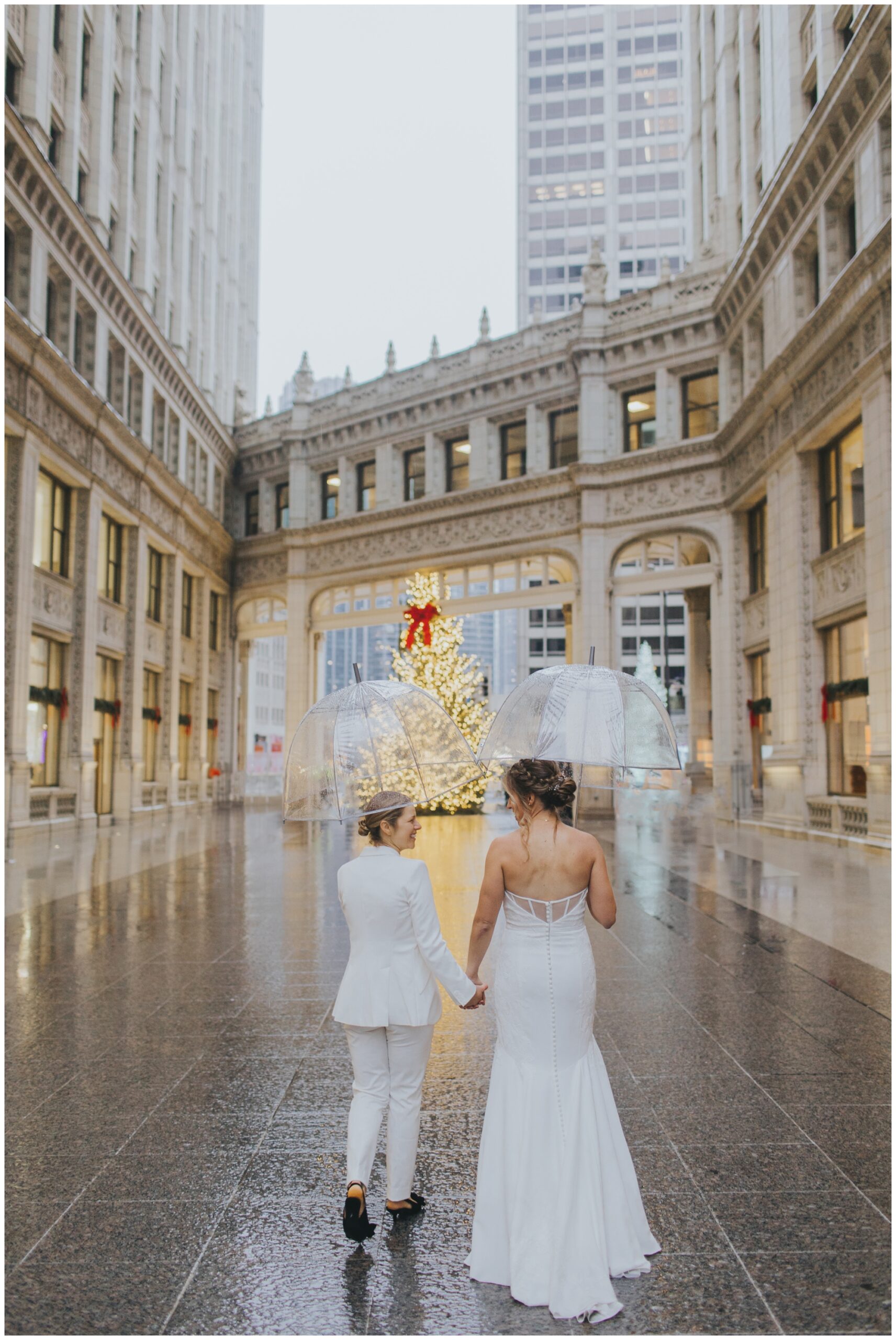Christmas Chicago elopement