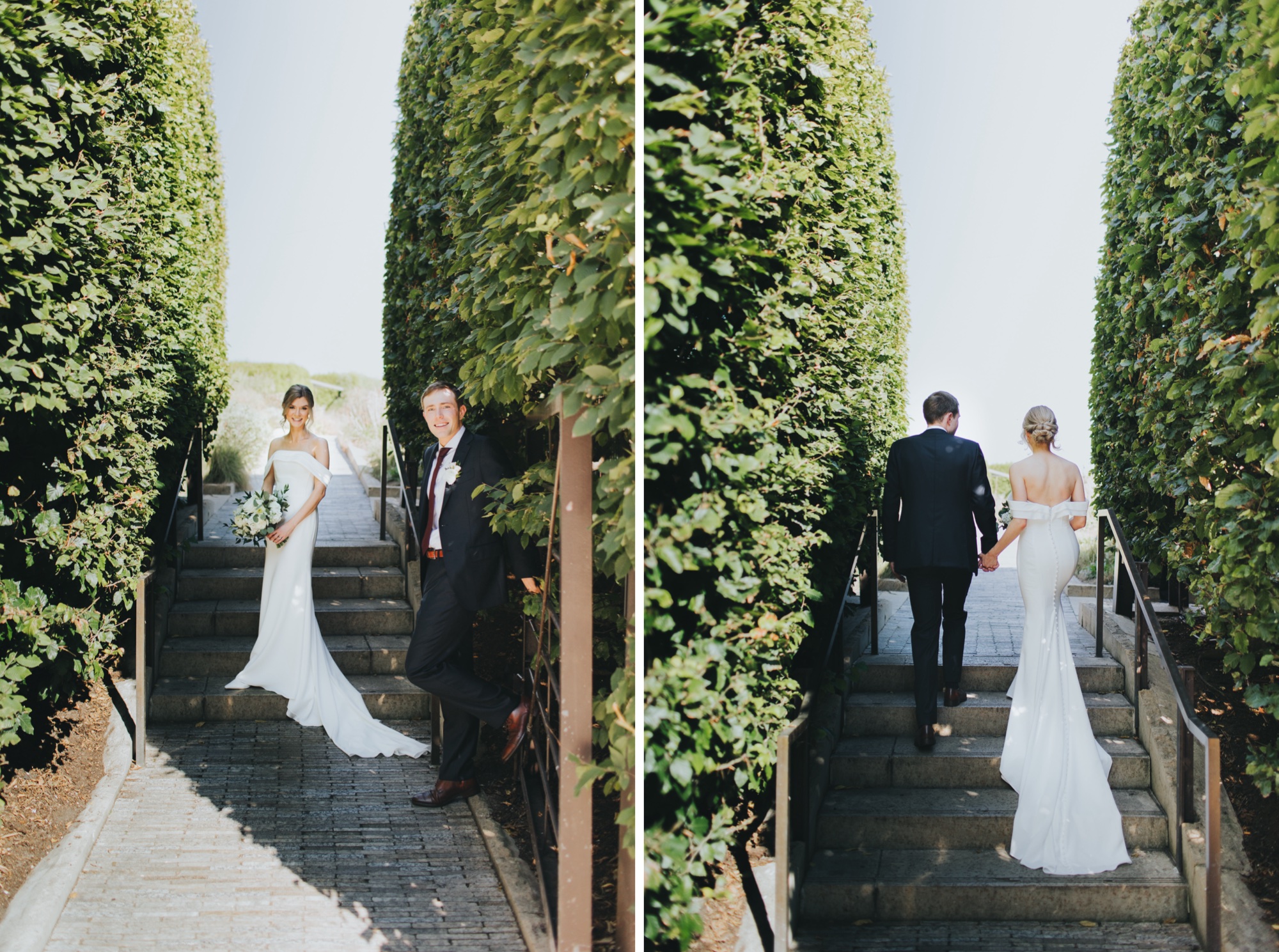 Lurie Garden wedding portraits