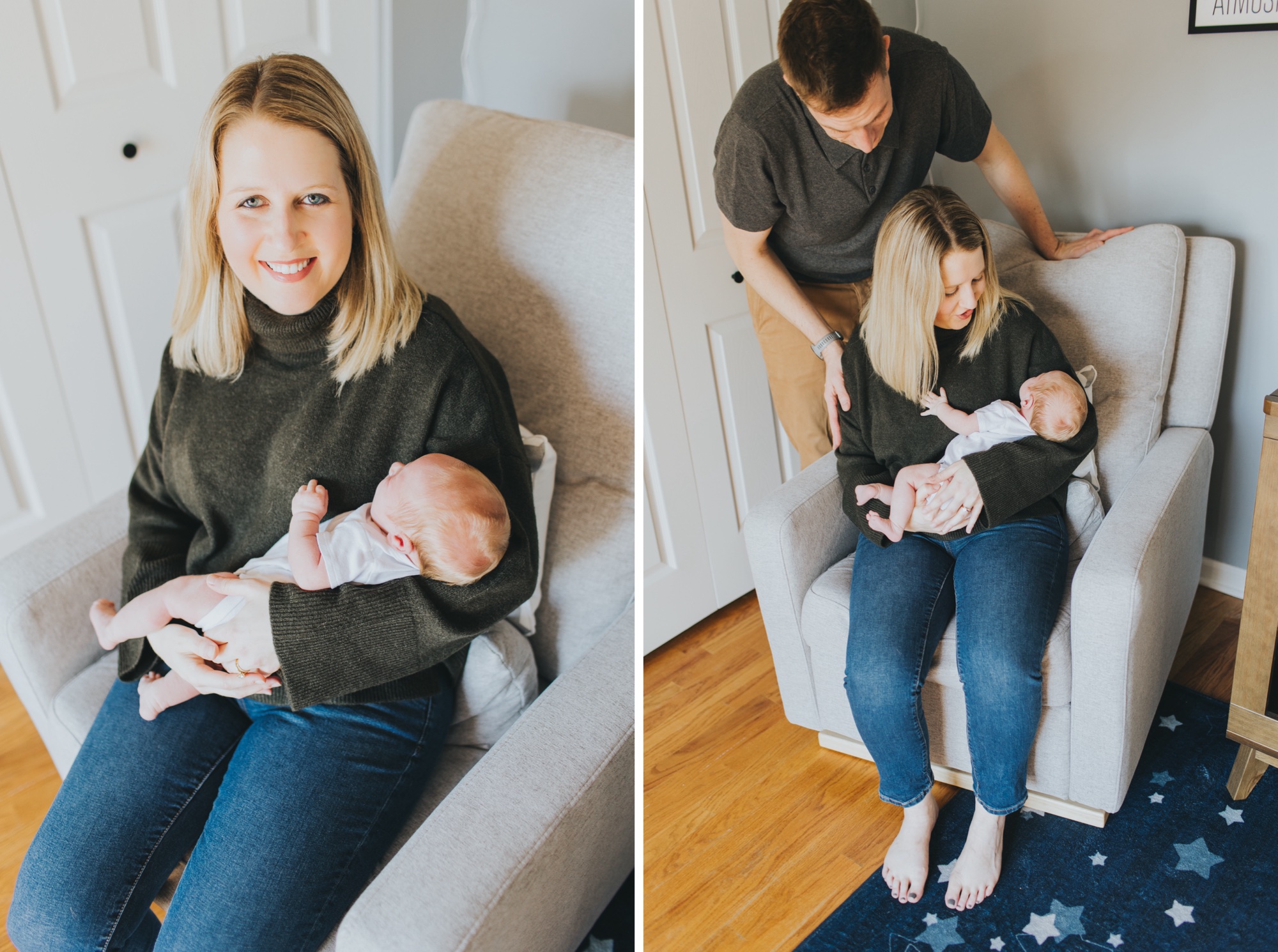 Roscoe Village in-home newborn session