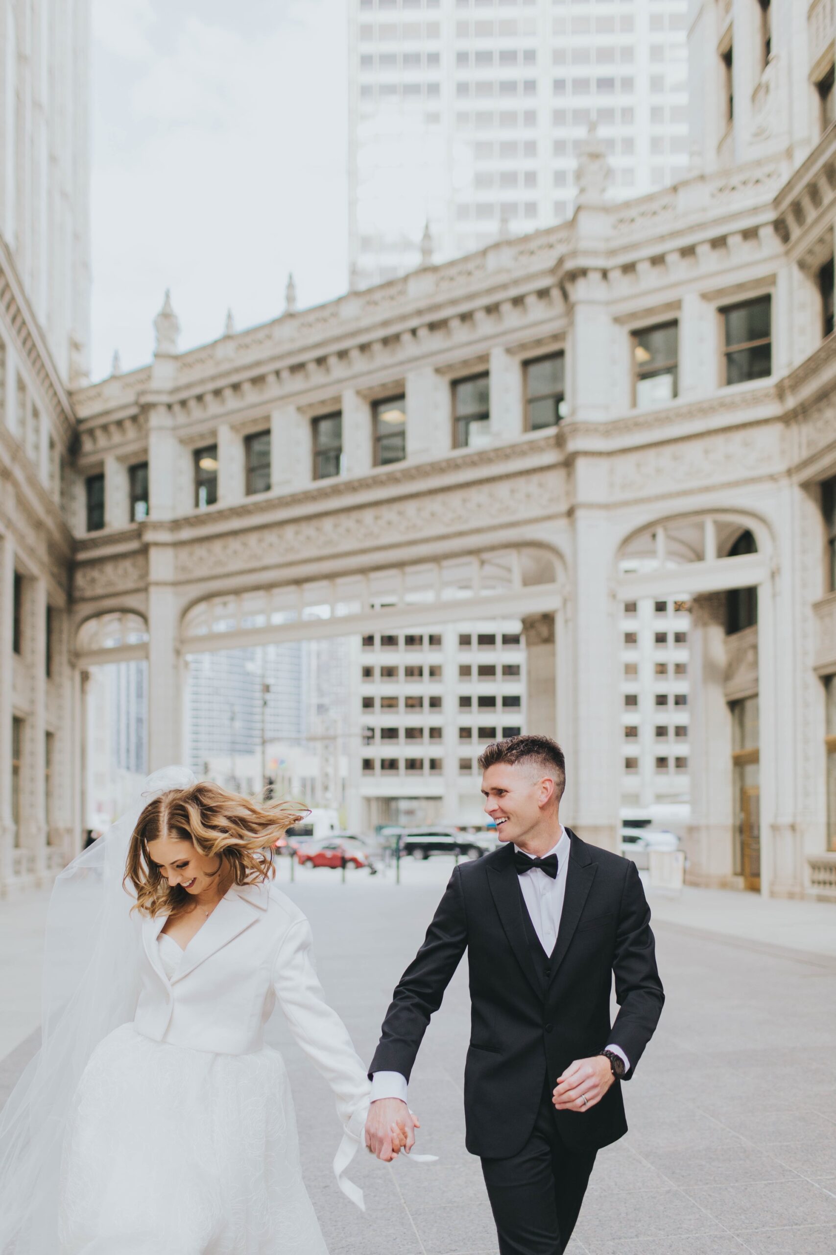 Chicago riverwalk elopement