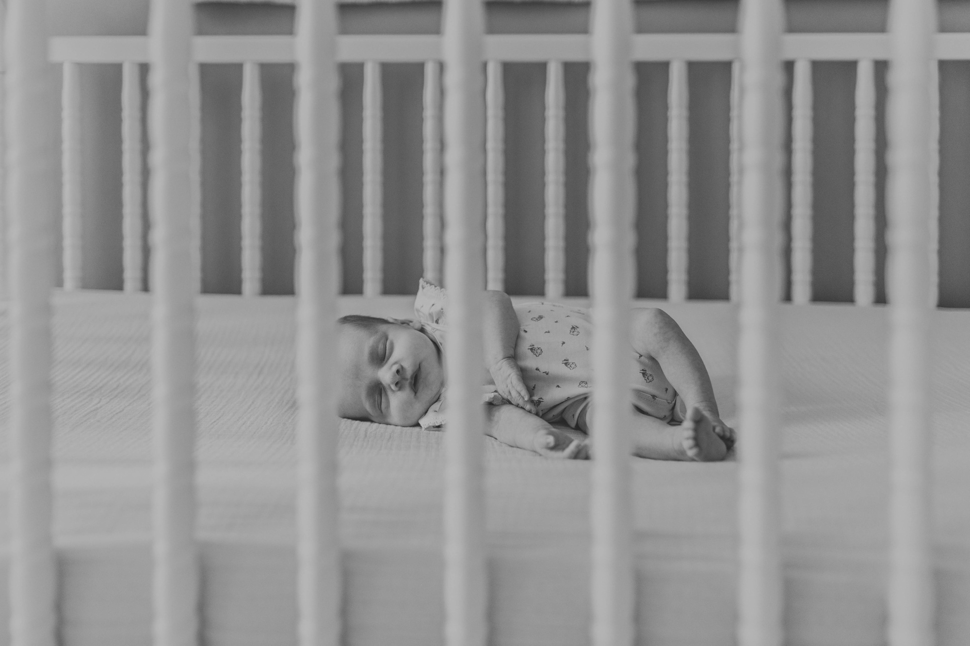 lifestyle newborn session in home