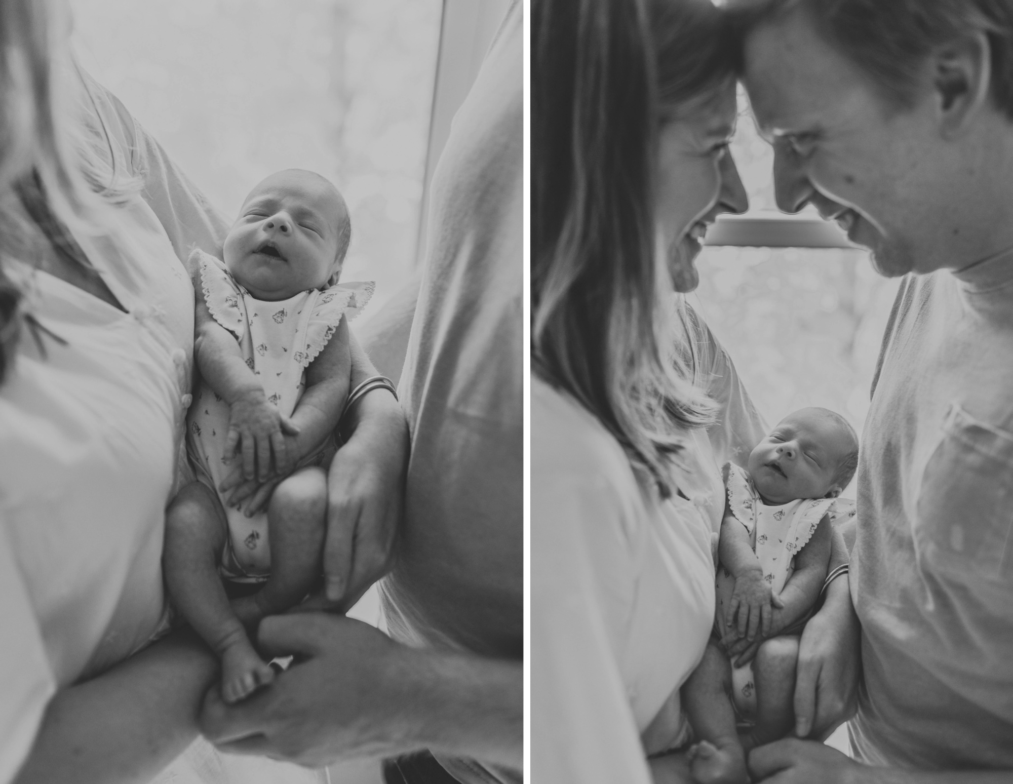 lifestyle newborn session in home
