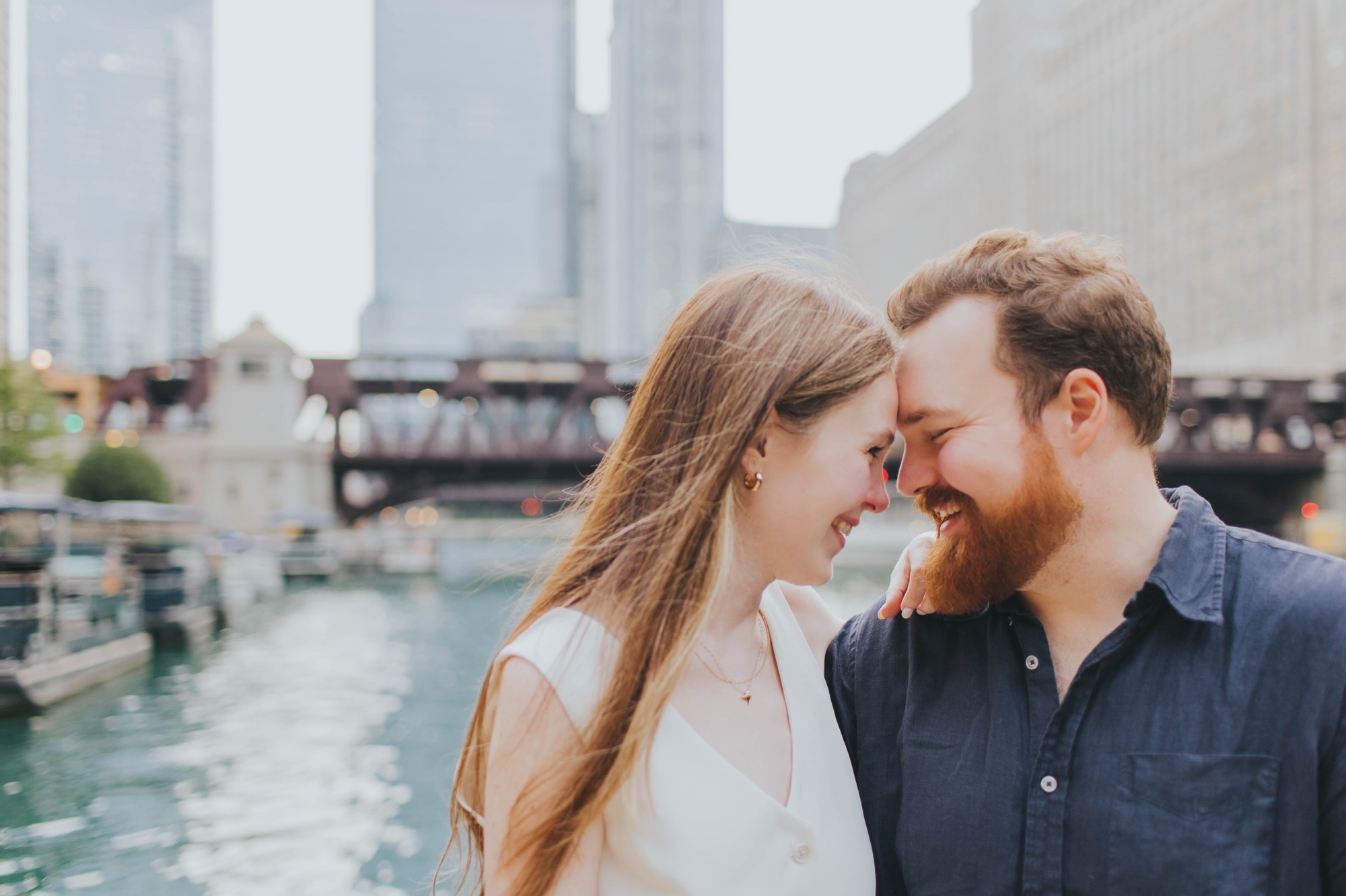Chicago Riverwalk engagement session
