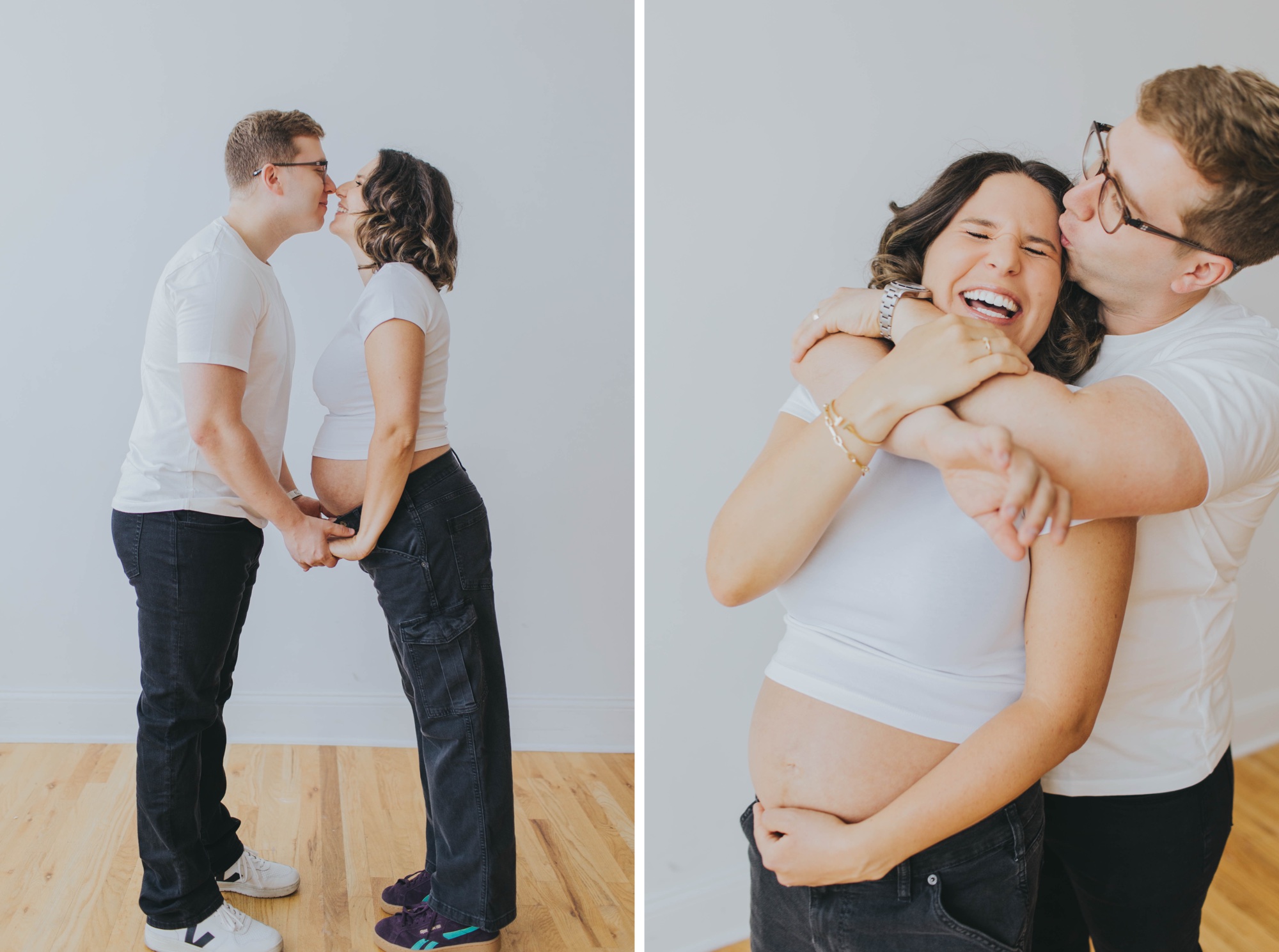 Chicago studio maternity session