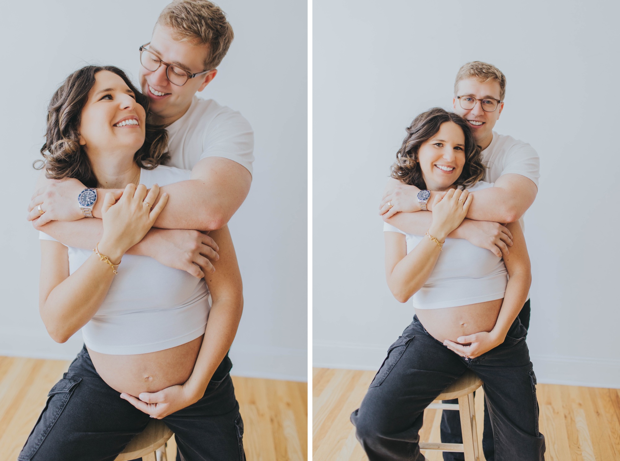 Chicago studio maternity session
