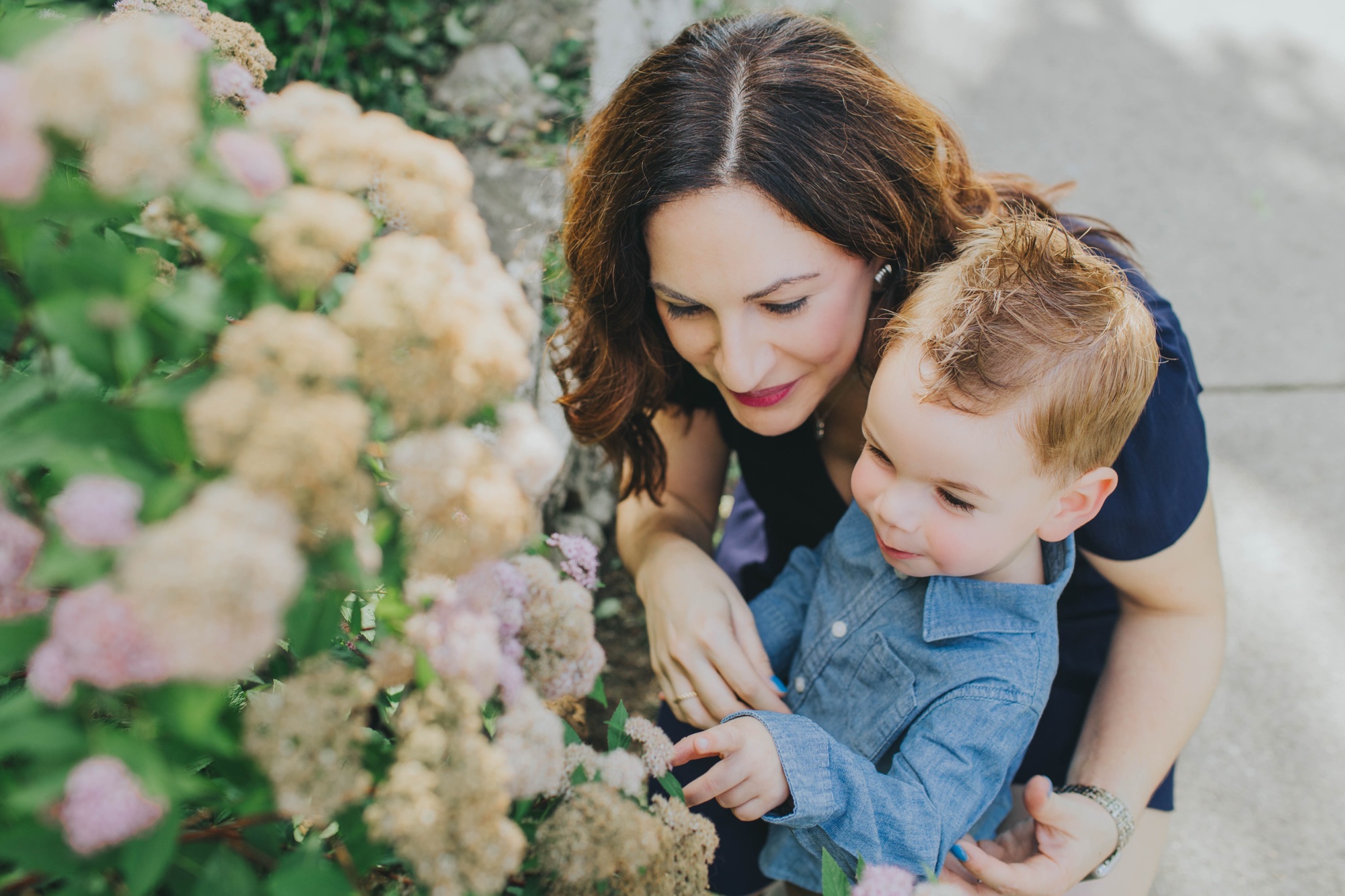 mom and son photo session