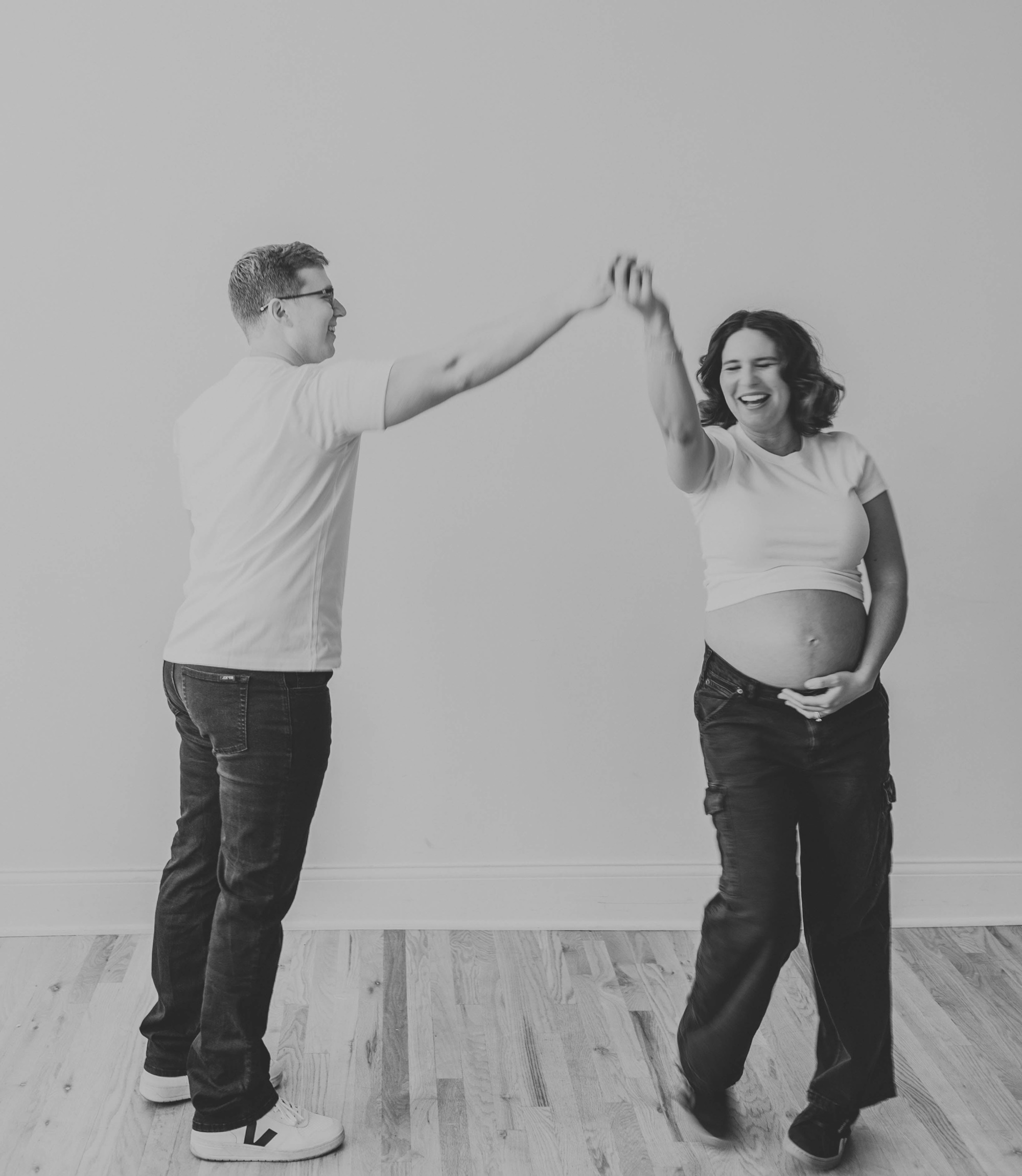 Chicago studio maternity session