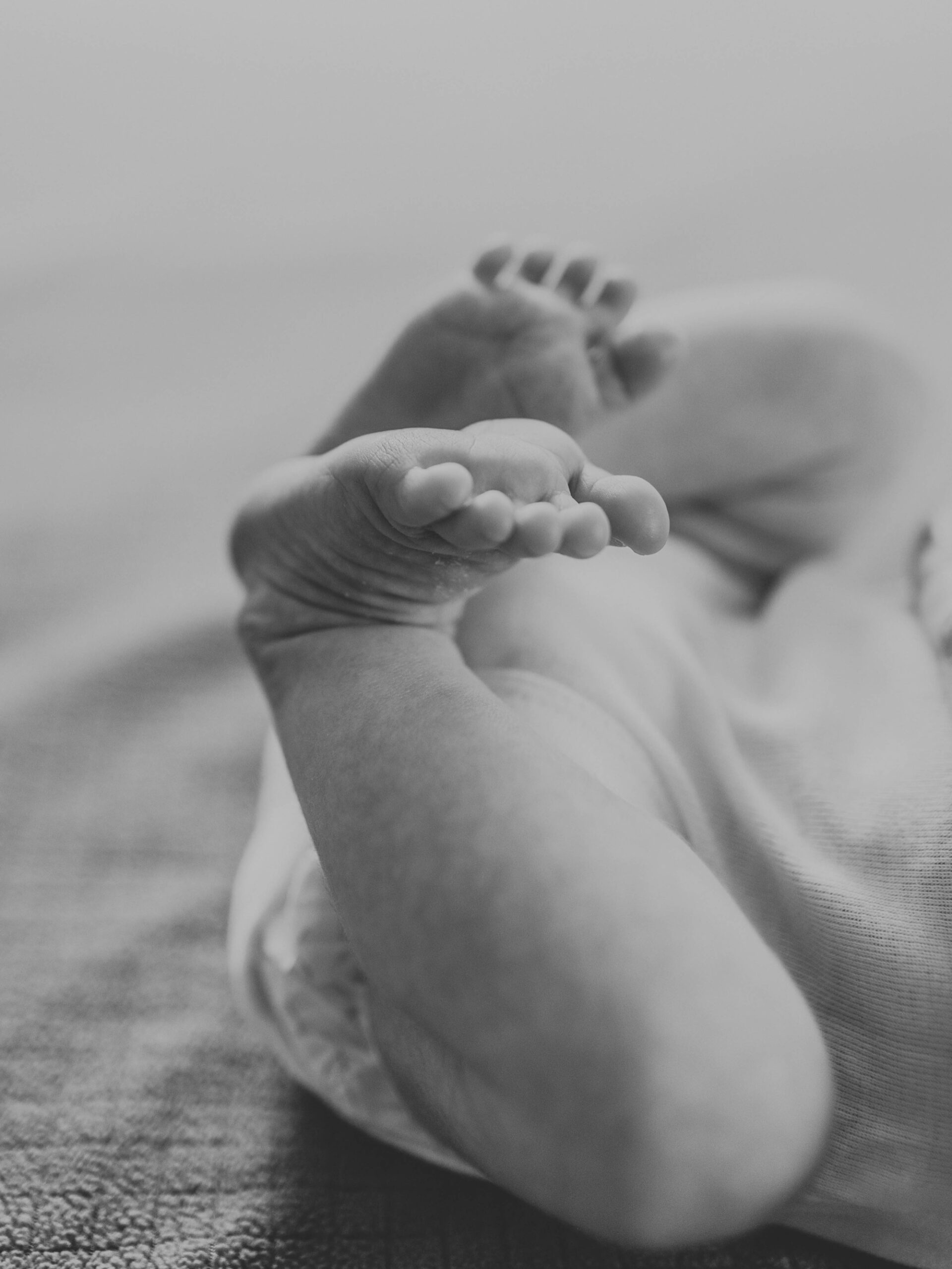 lifestyle newborn session with siblings