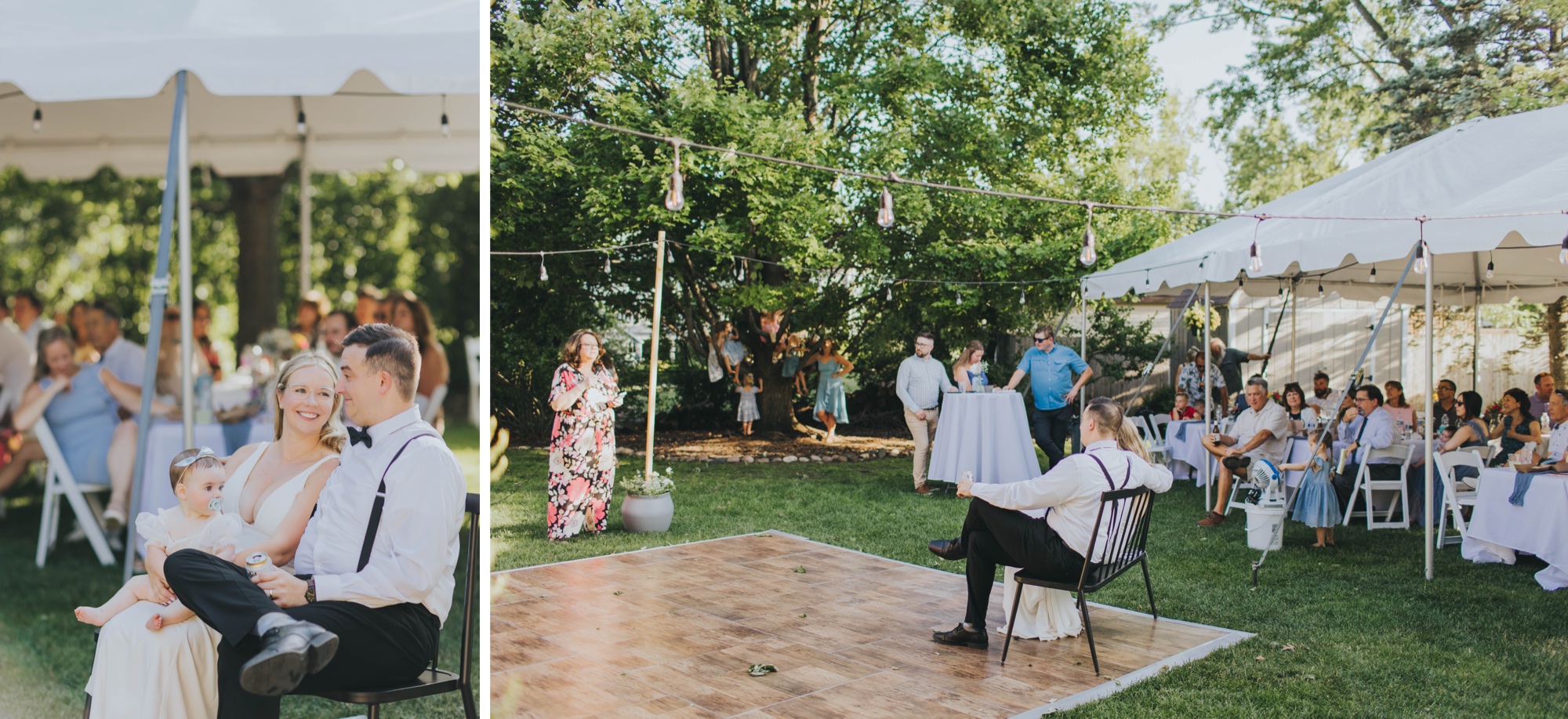 wedding reception at home