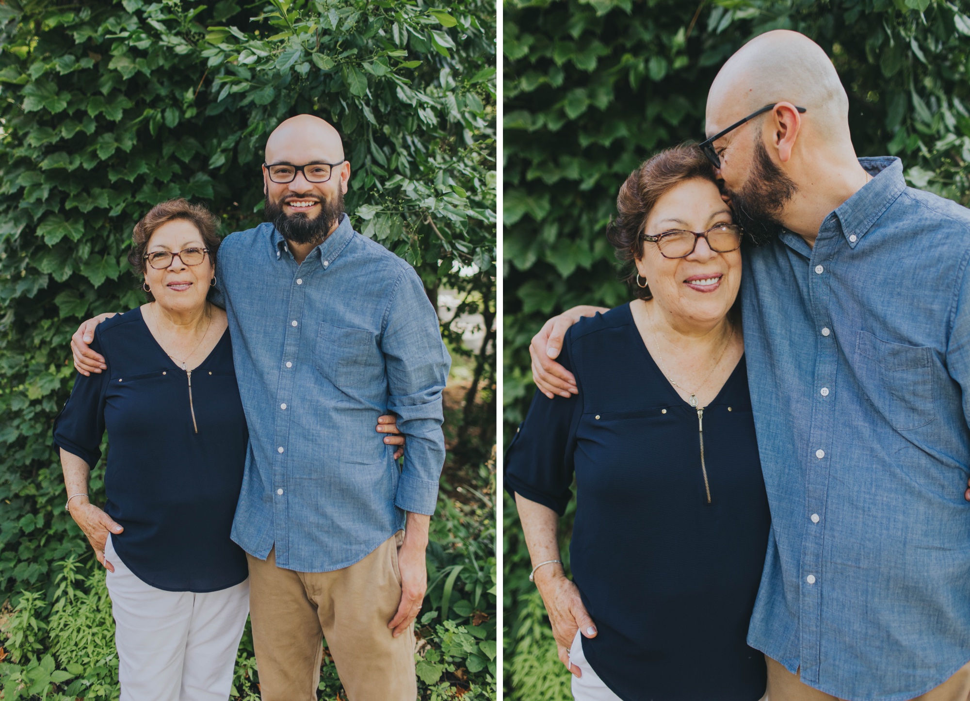mother son family photos