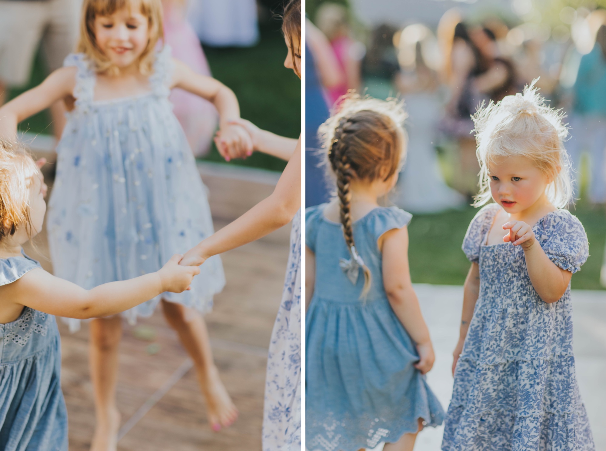 kids dancing at wedding reception