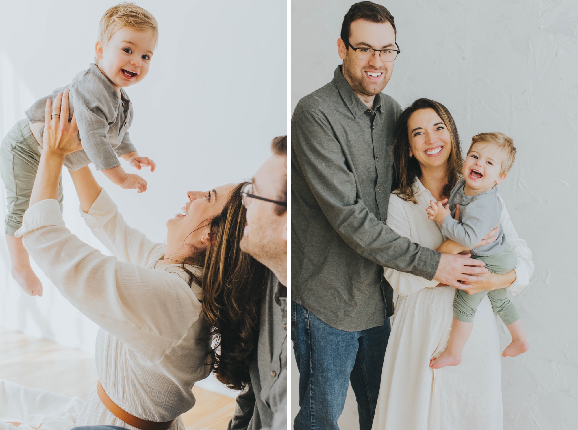 studio family photography by Meg Adamik Creative