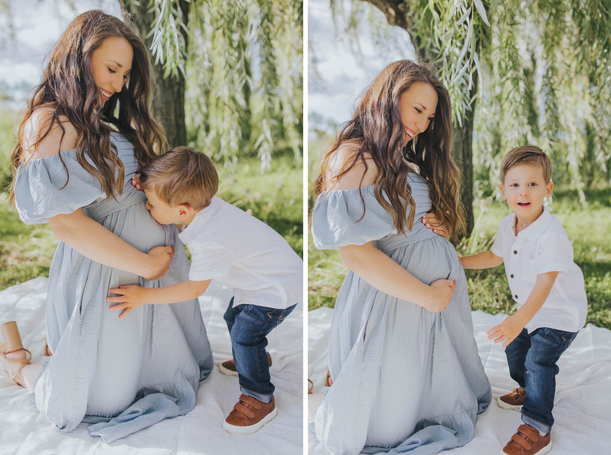 mom and me maternity session; mother son photos