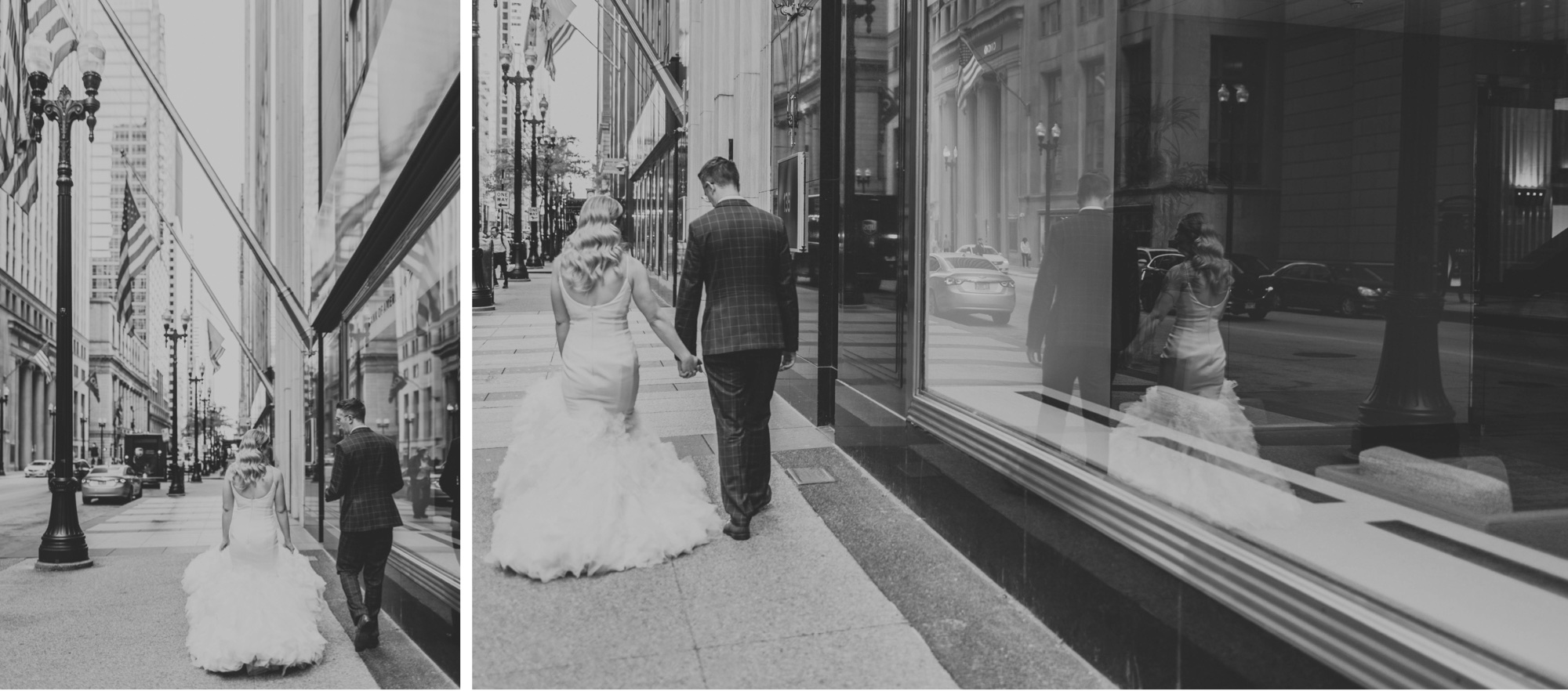 elopement photos at the Board of Trade Chicago