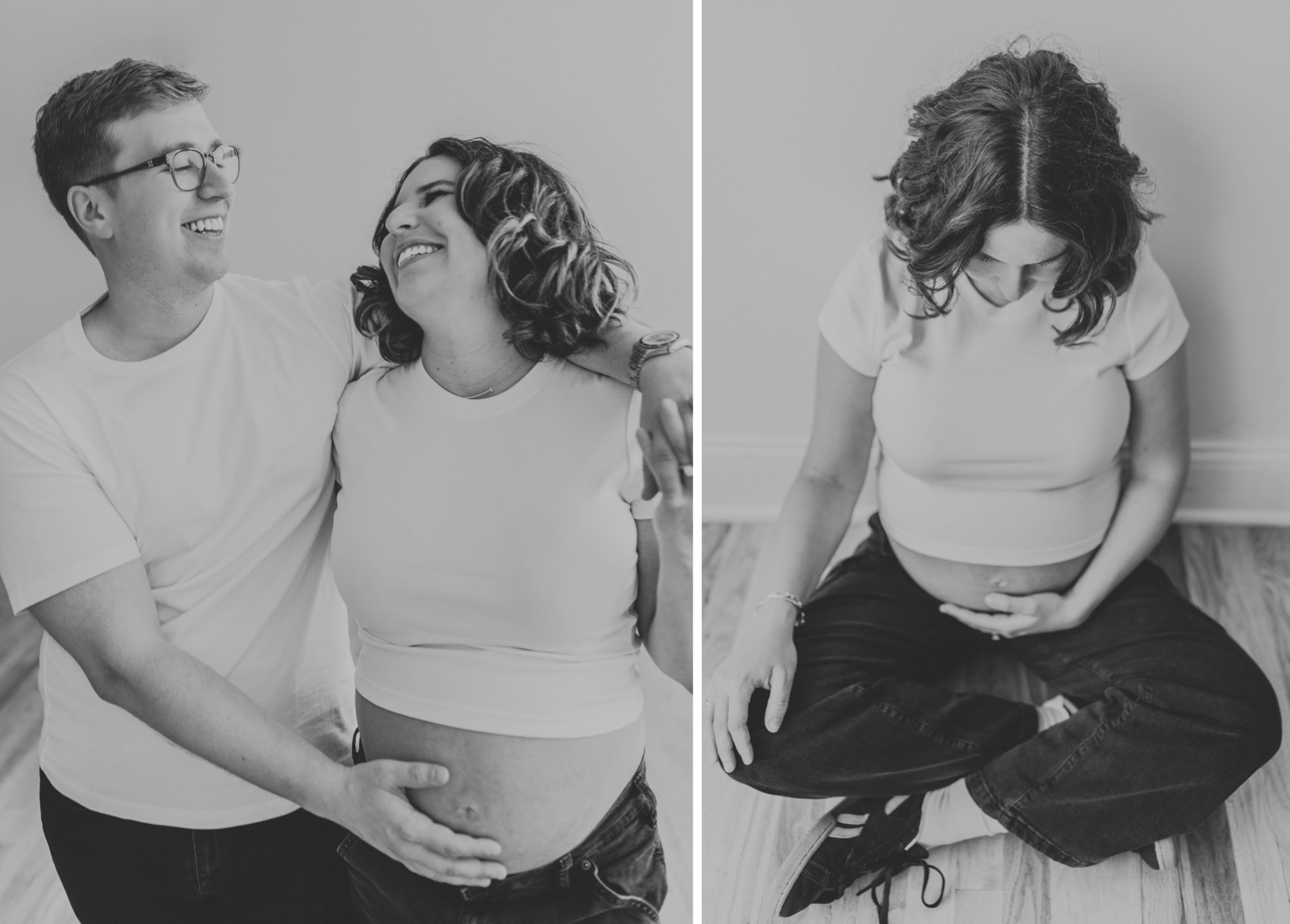 Chicago studio maternity session