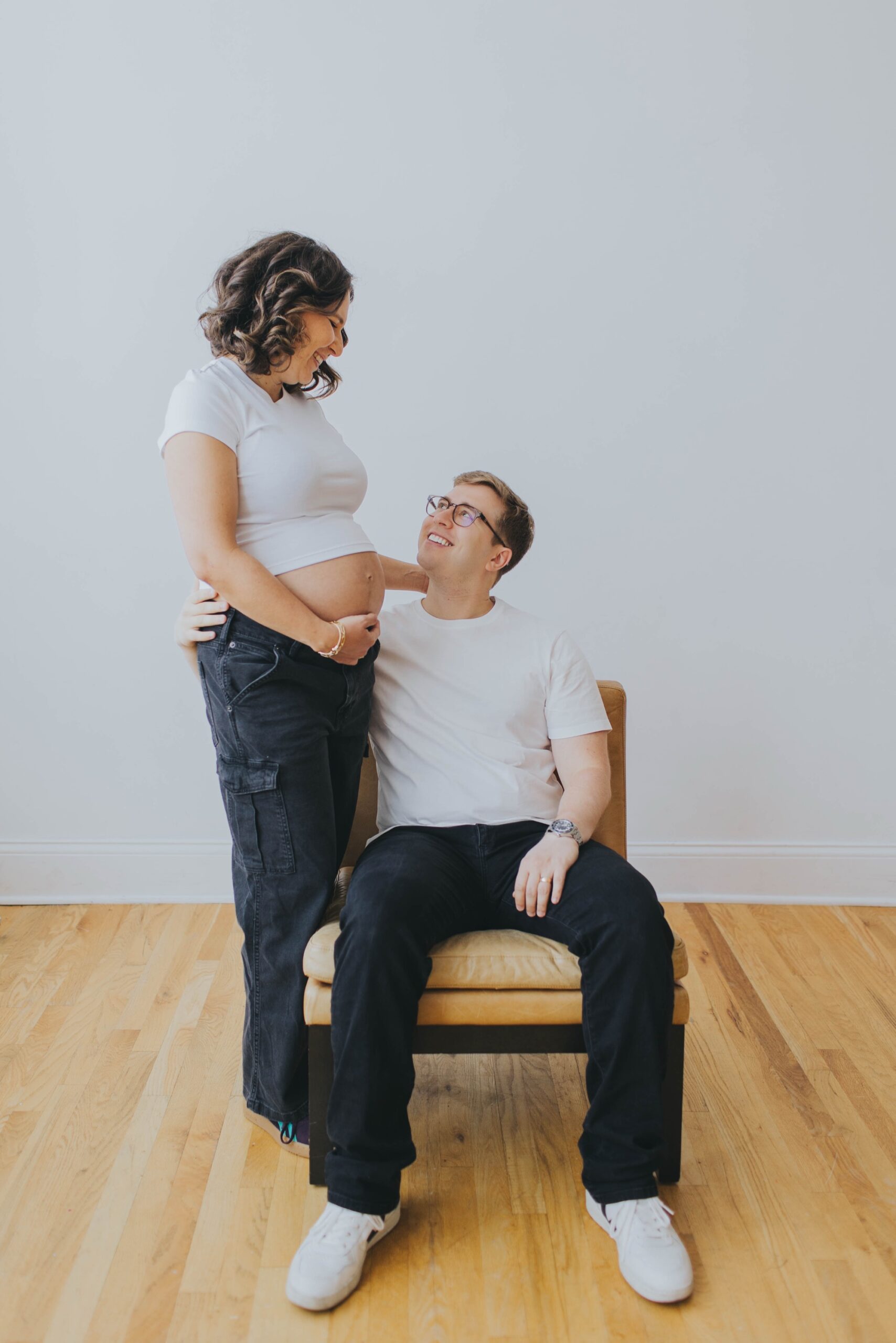 Chicago studio maternity session
