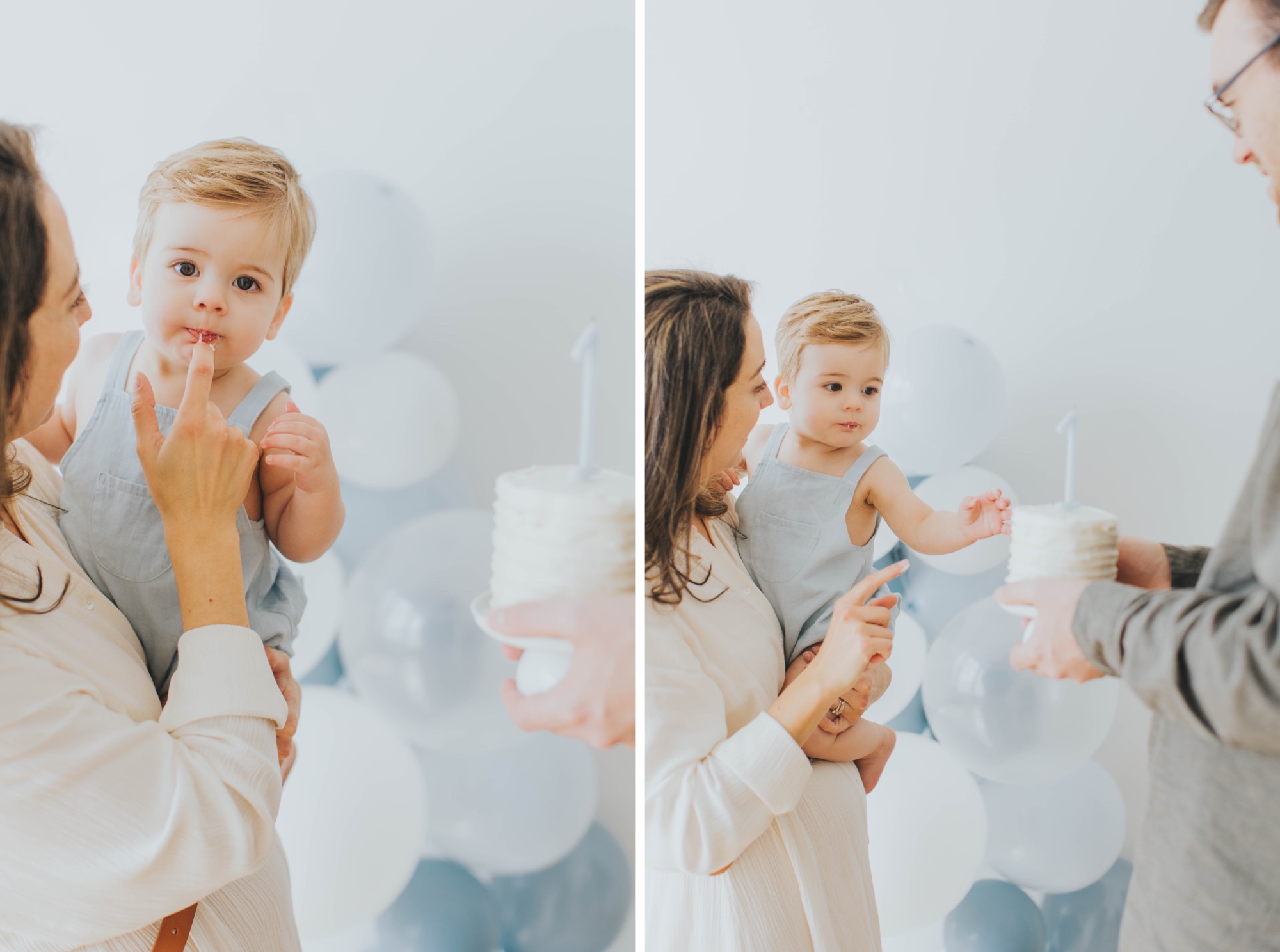first birthday cake smash photography by Meg Adamik Creative