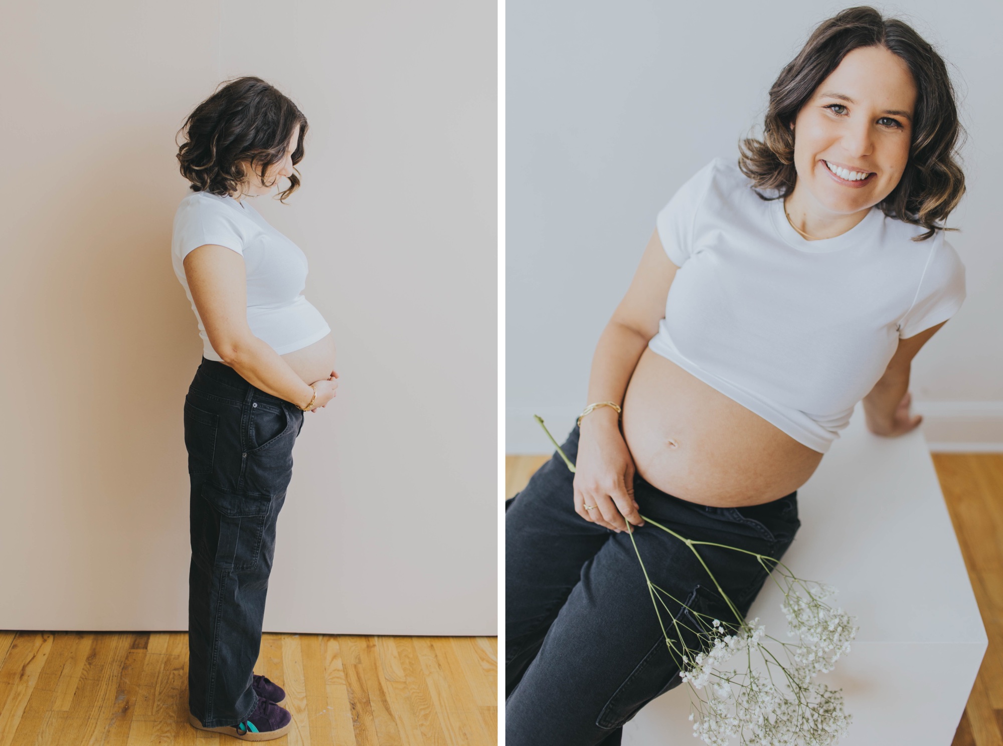 poses for maternity photos