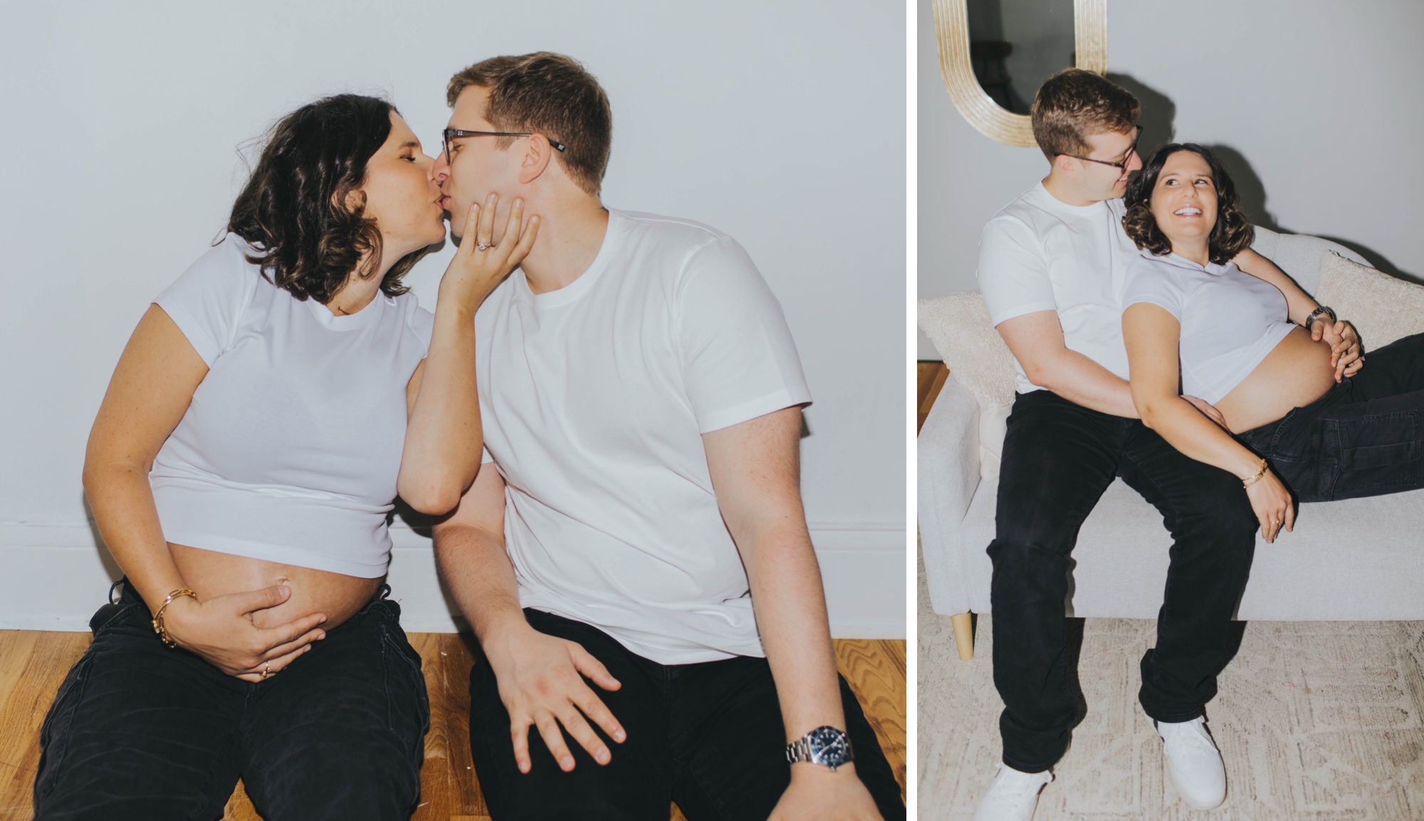 Chicago studio maternity session