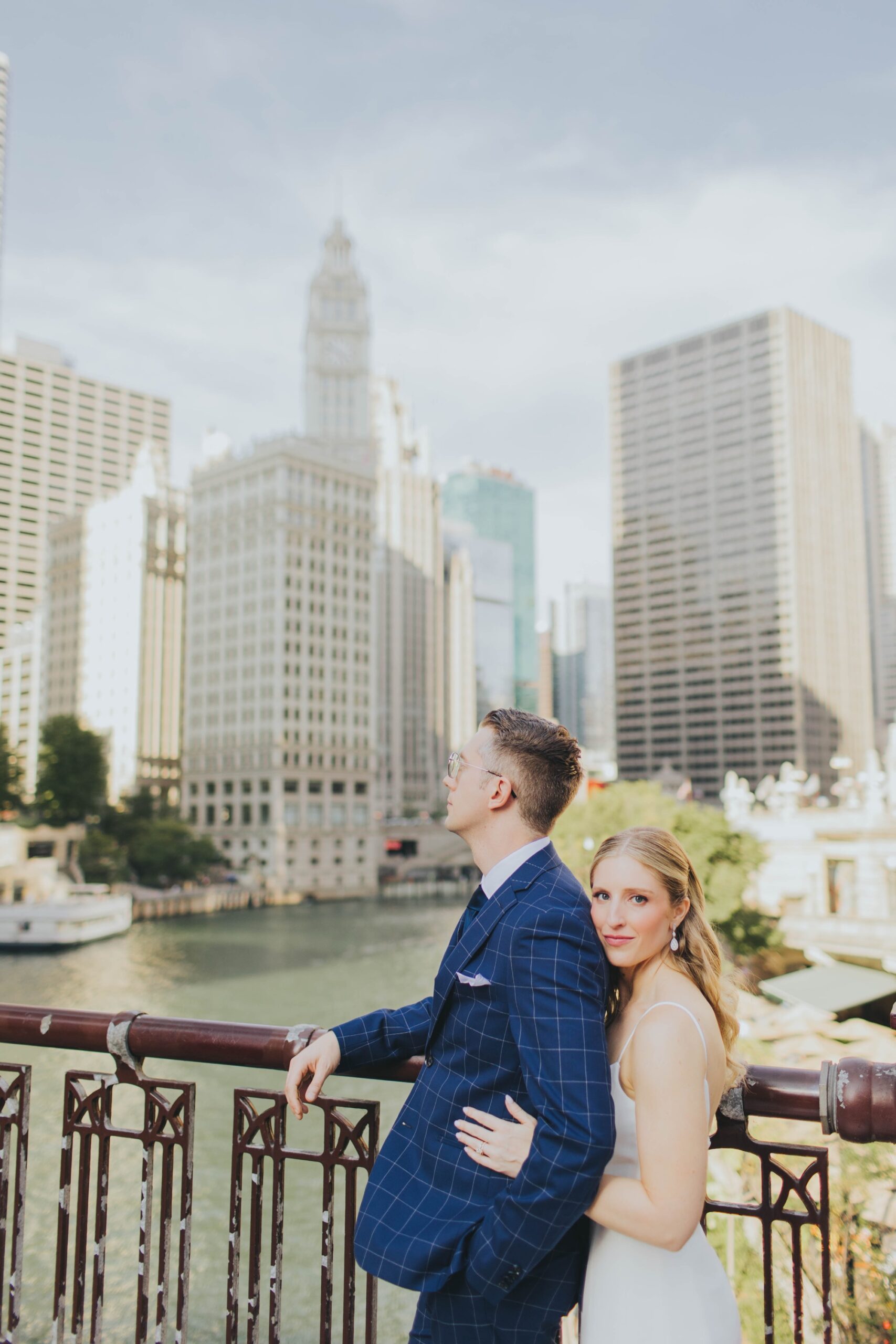 Chicago Skyline wedding portraits 