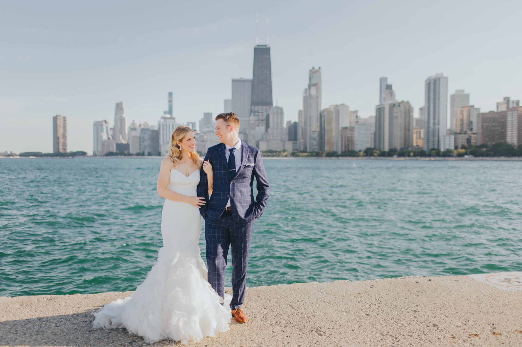 North Avenue Beach Chicago elopement