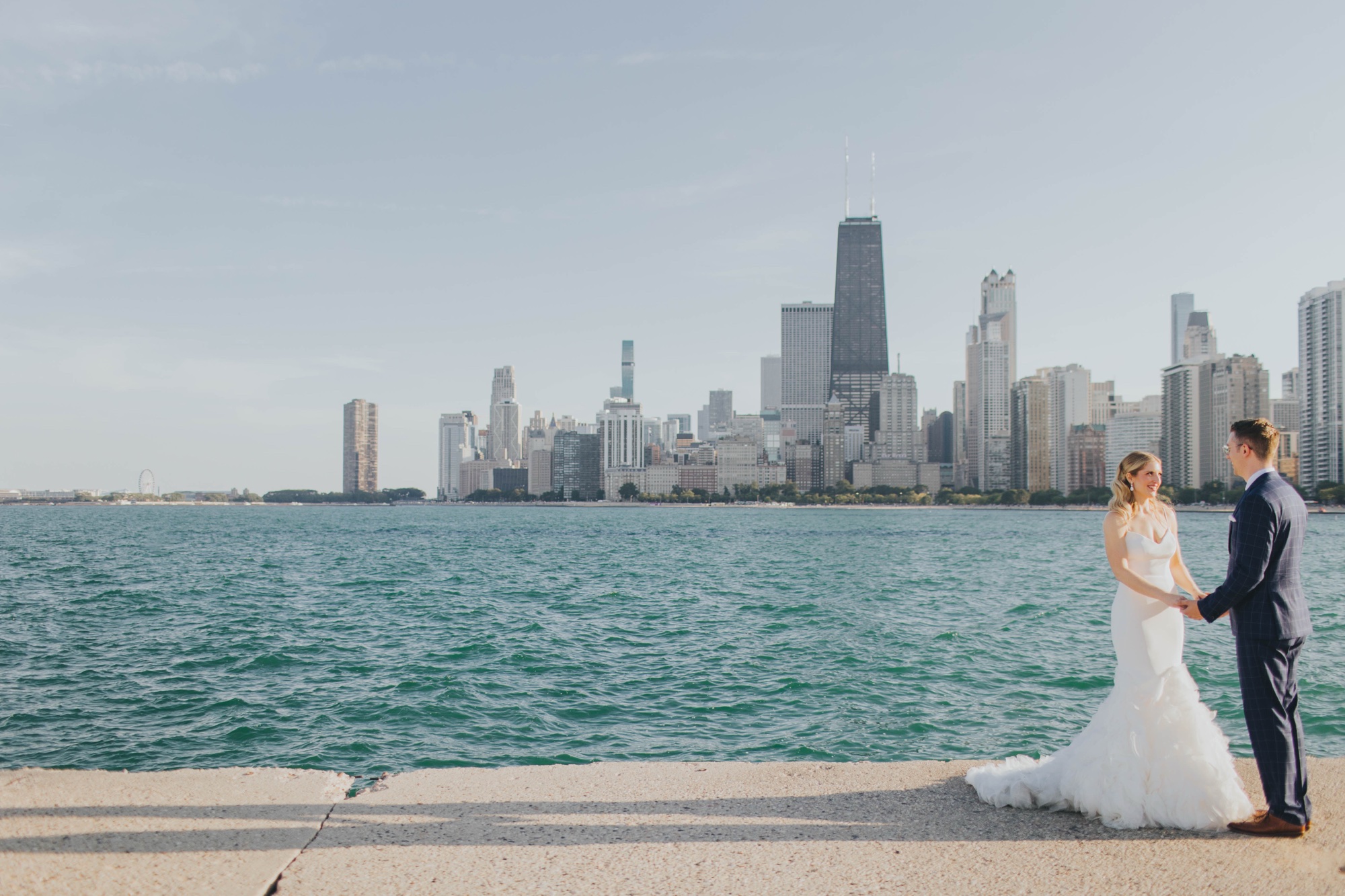 North Avenue Beach Chicago elopement