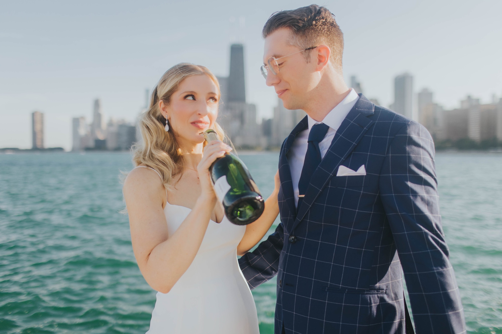 North Avenue Beach Chicago elopement