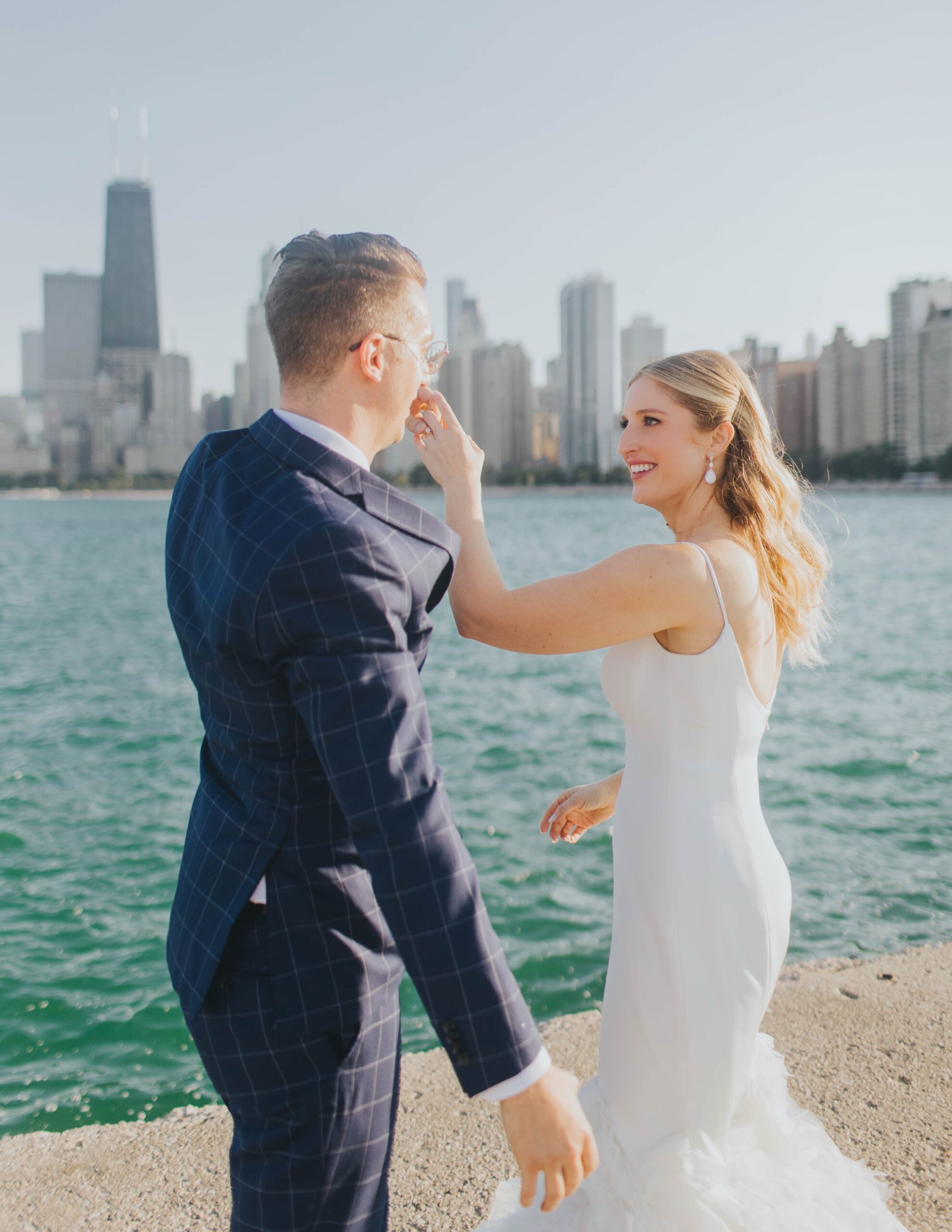 North Avenue Beach Chicago elopement