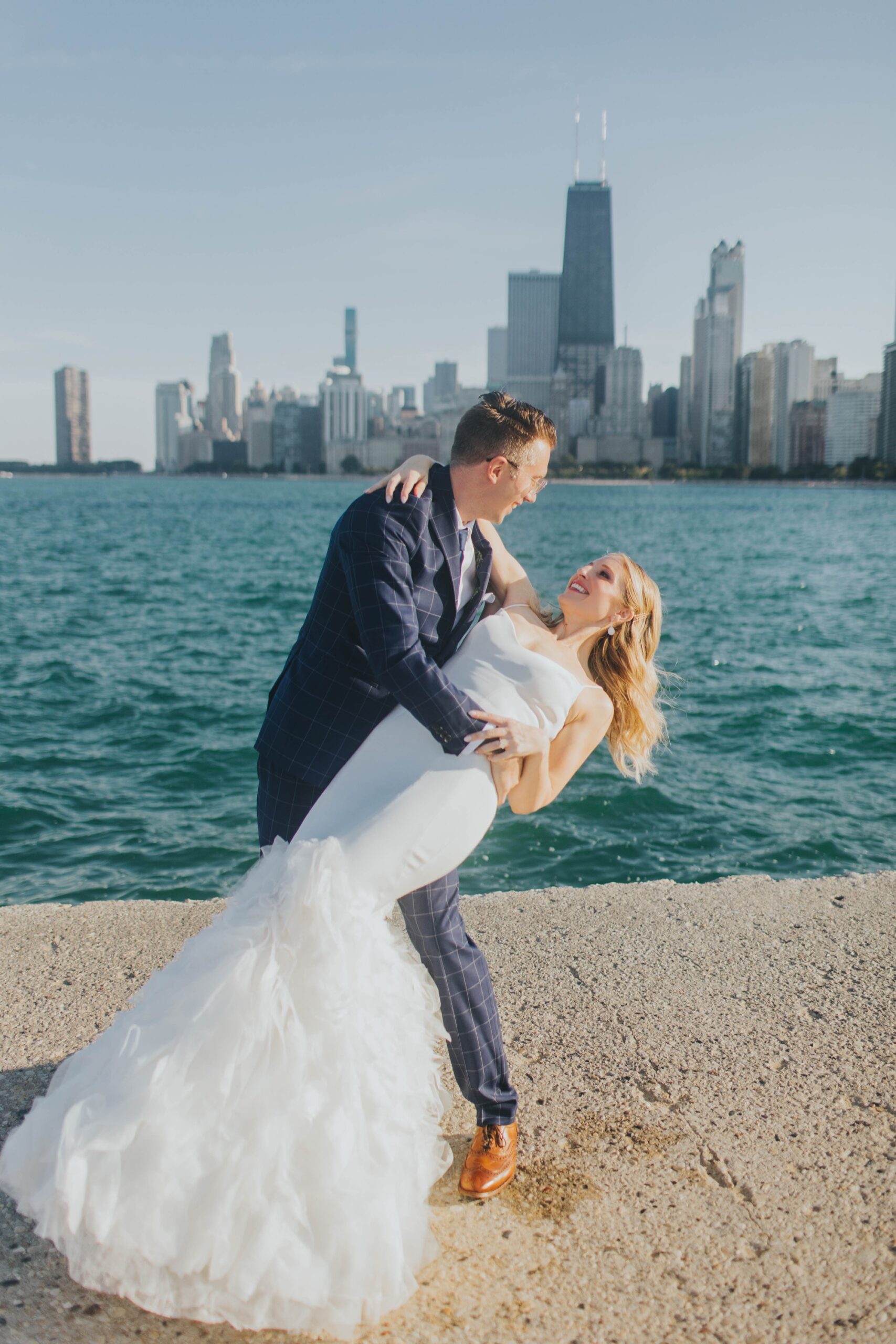 North Avenue Beach Chicago elopement