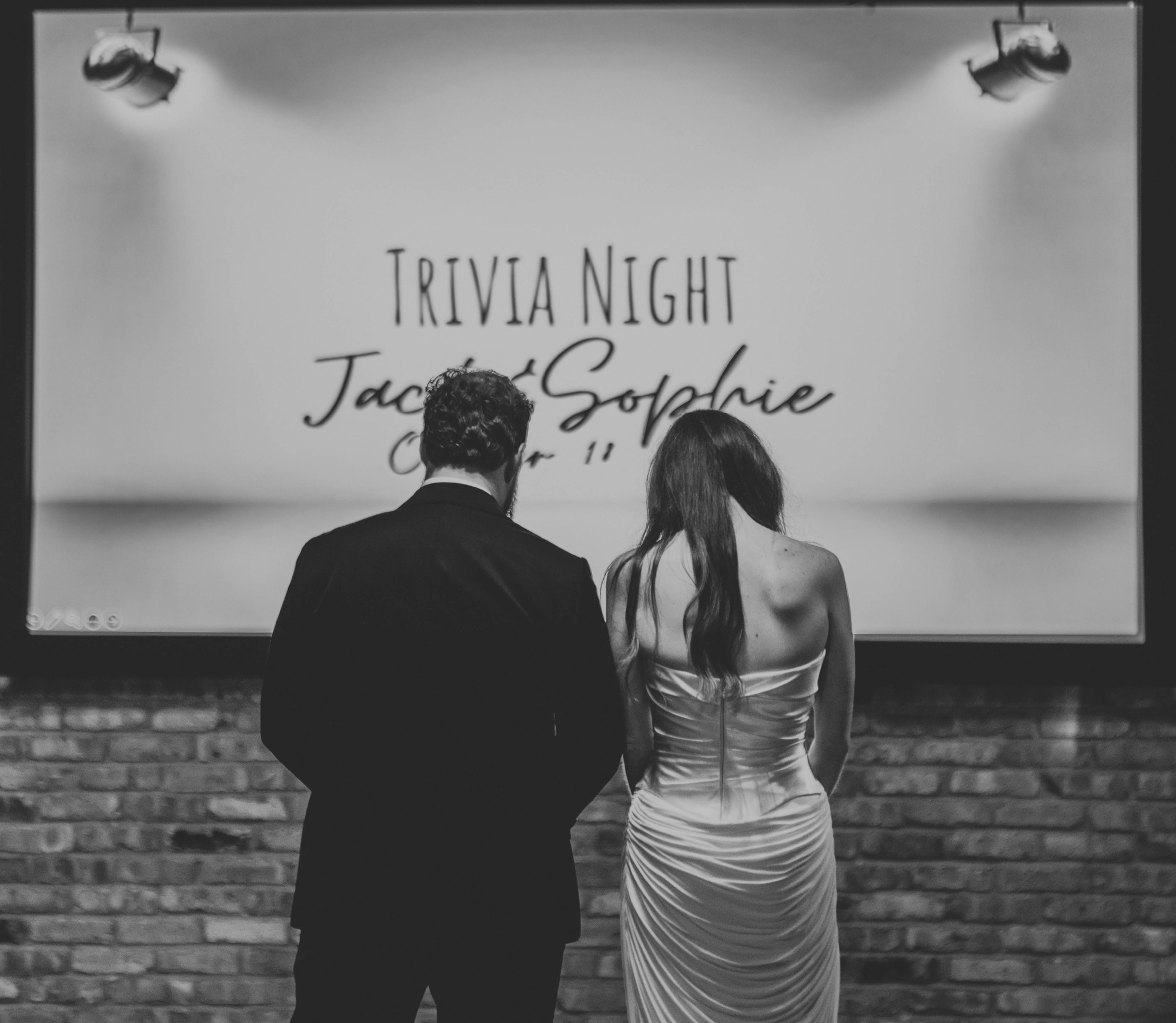 Trivia night wedding reception